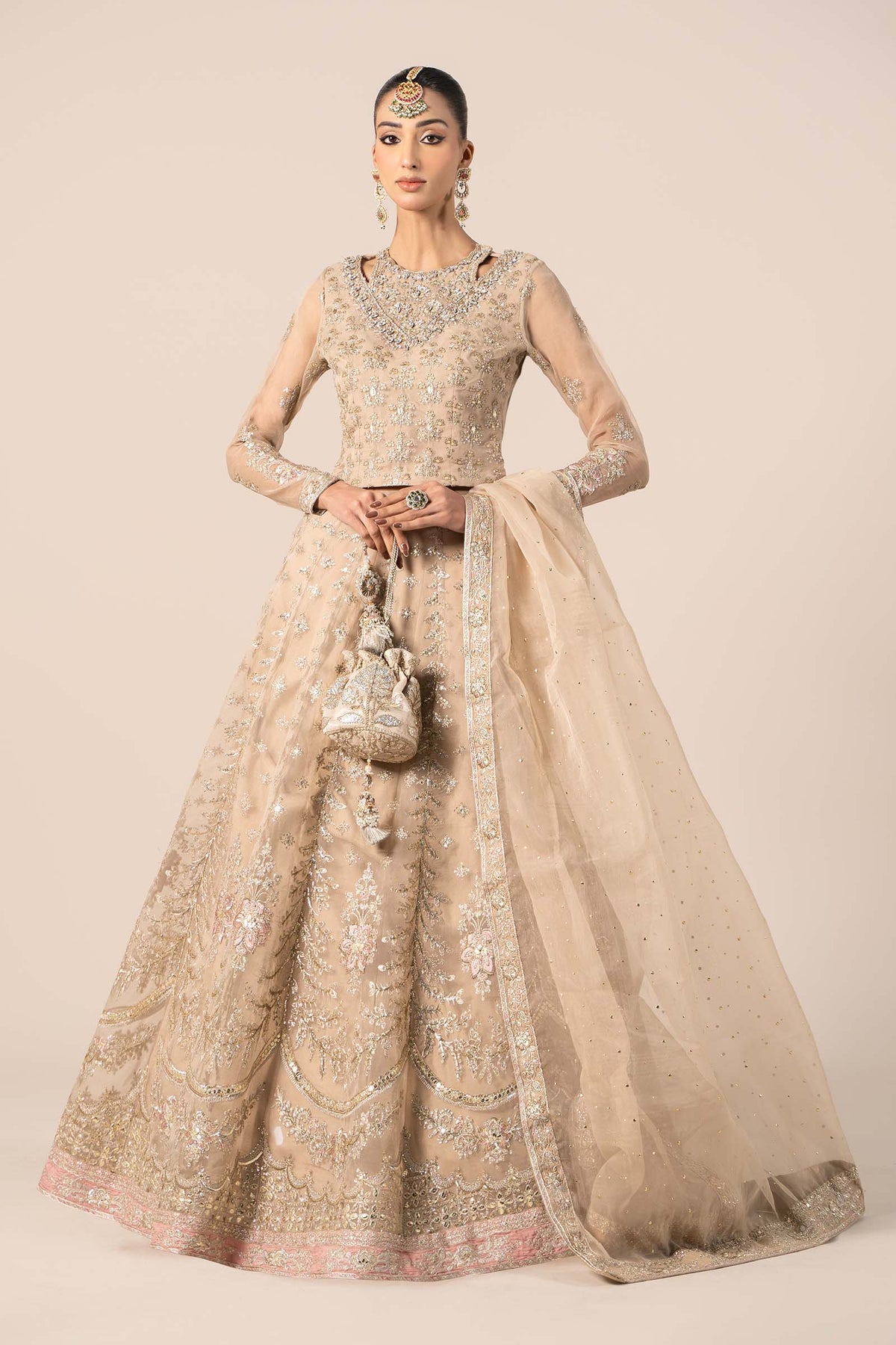 Maria B | Formal Wears | SF-EF25-55 -  Maria B Ladies Clothes - Original Designer Dress - House of Maryam