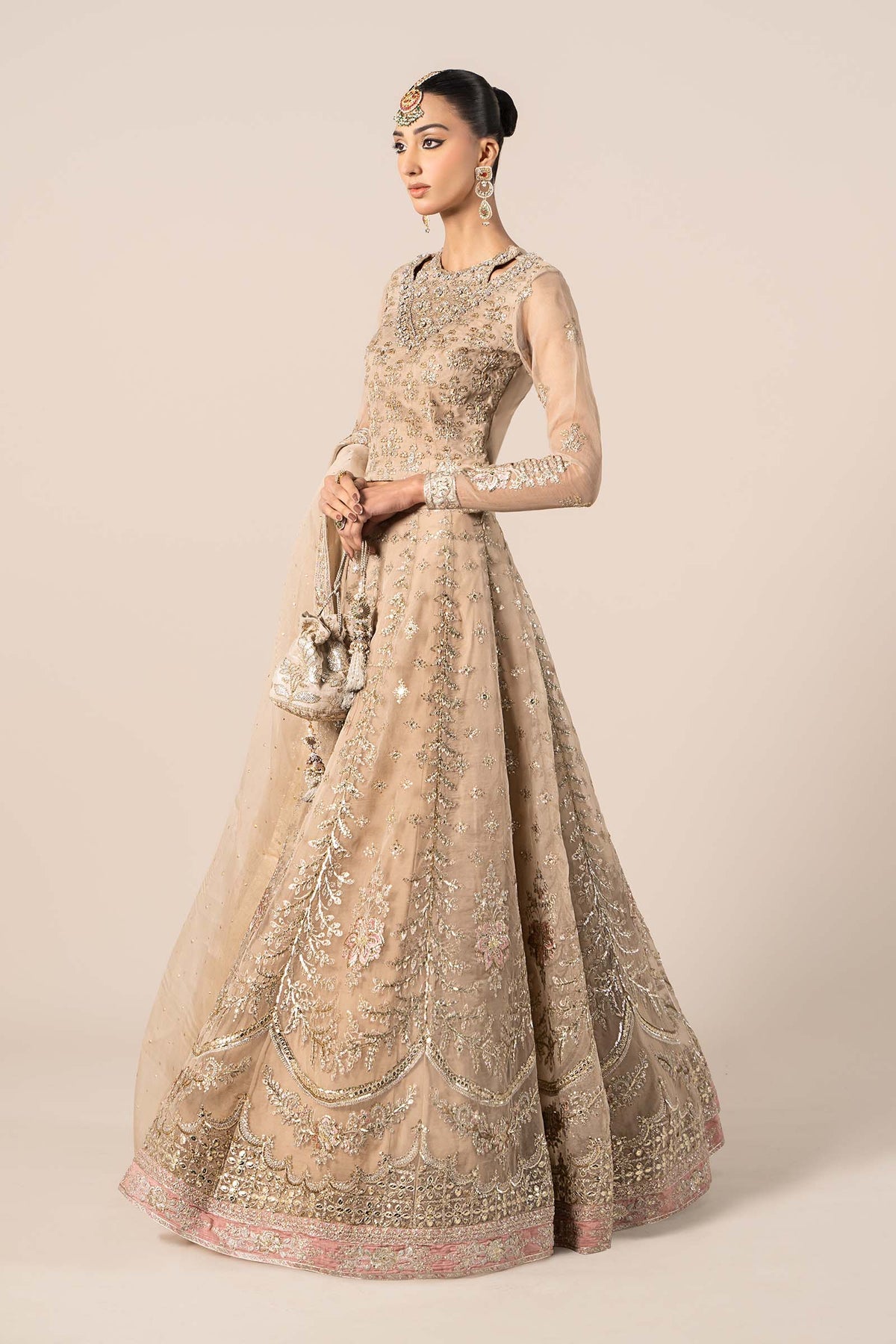 Maria B | Formal Wears | SF-EF25-55 -  Maria B Ladies Clothes - Original Designer Dress - House of Maryam