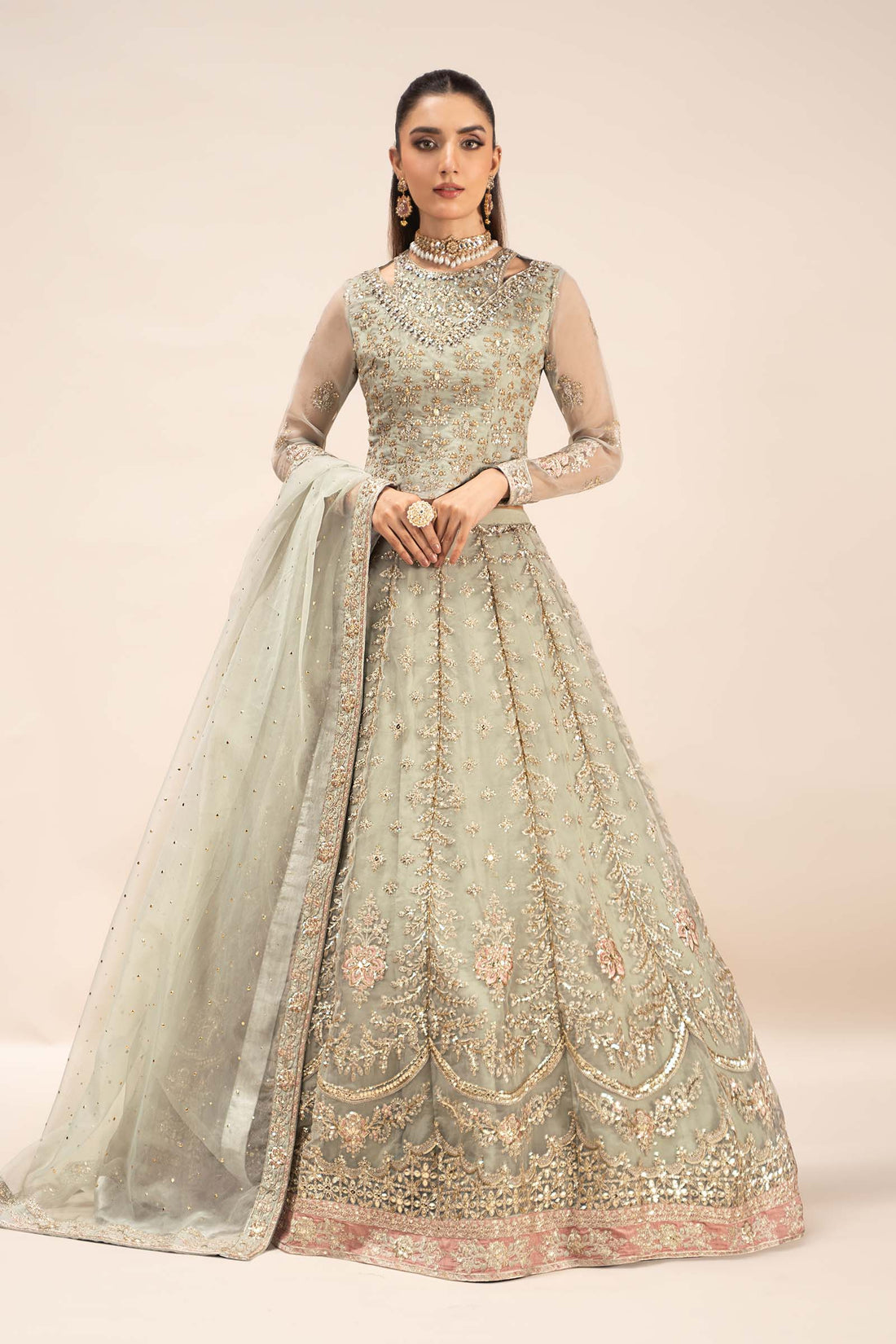 Maira B | Ready to Wear | SF-EF25-55 -  Maria B Luxury Formals -  House of Maryam