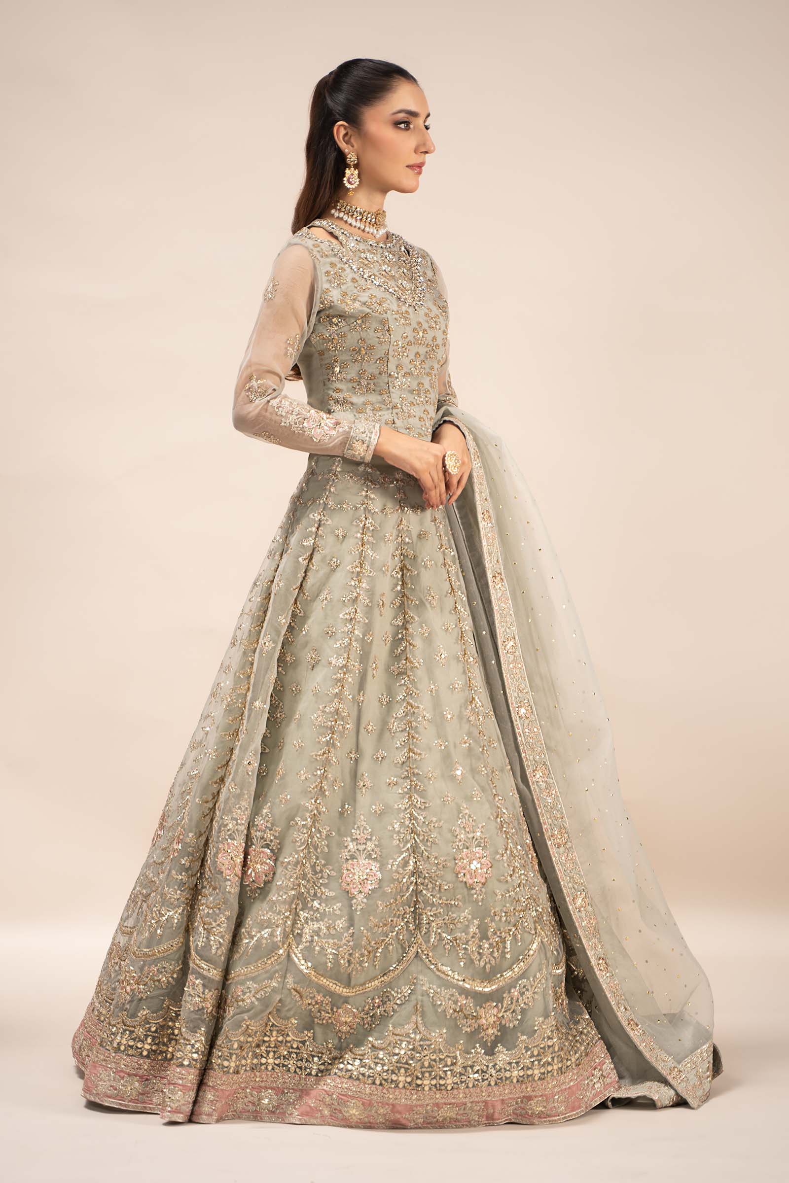 Maira B | Ready to Wear | SF-EF25-55 -  Maria B Luxury Formals -  House of Maryam