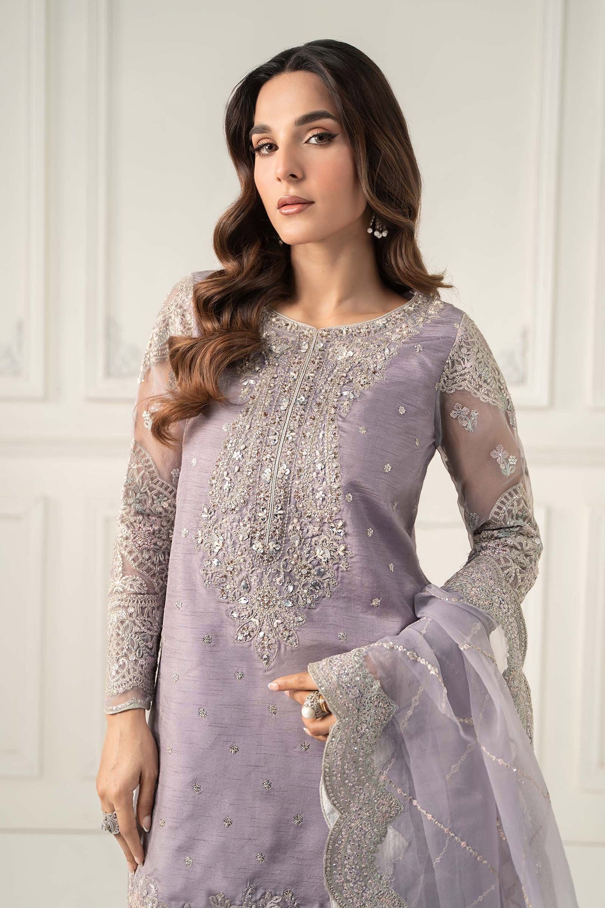 Maria B | Luxury Formals | SF-EF25-60R1-Lilac, image 3
