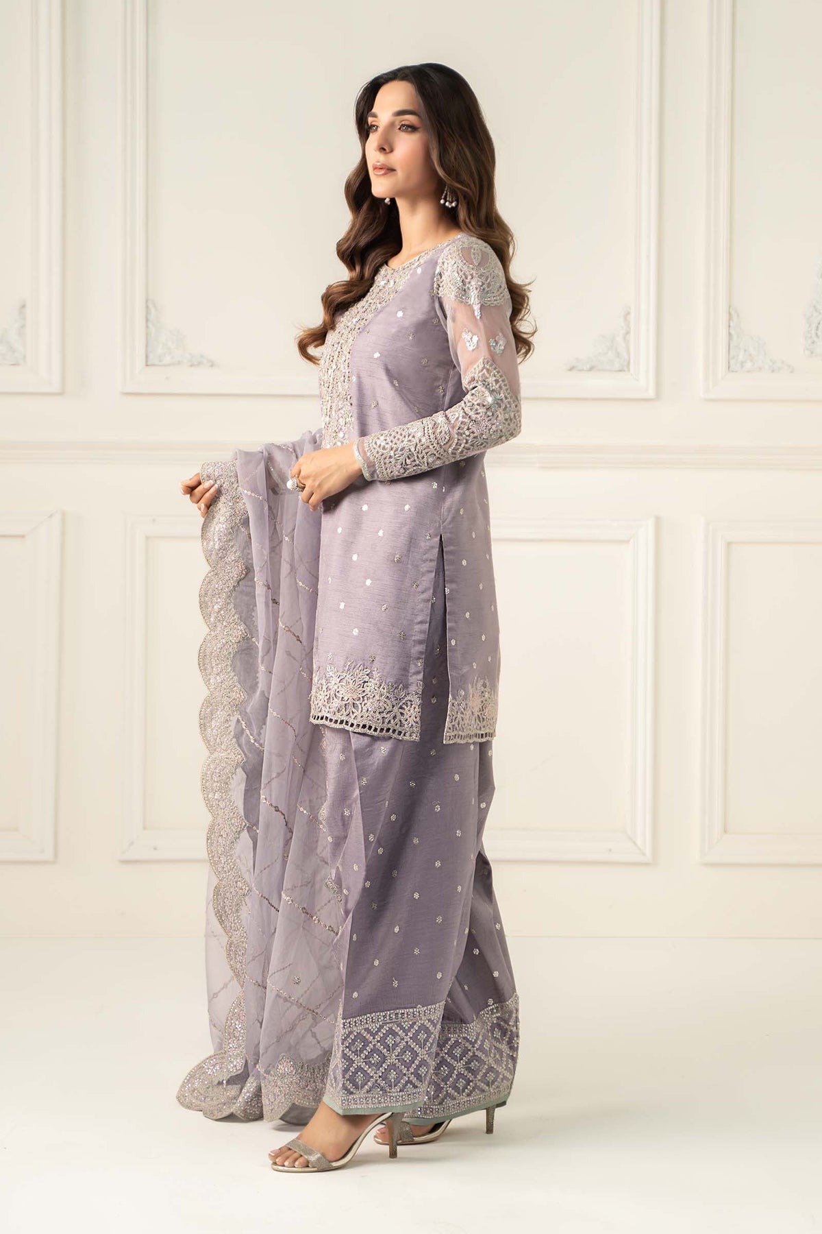 Maria B | Luxury Formals | SF-EF25-60R1-Lilac, image 6