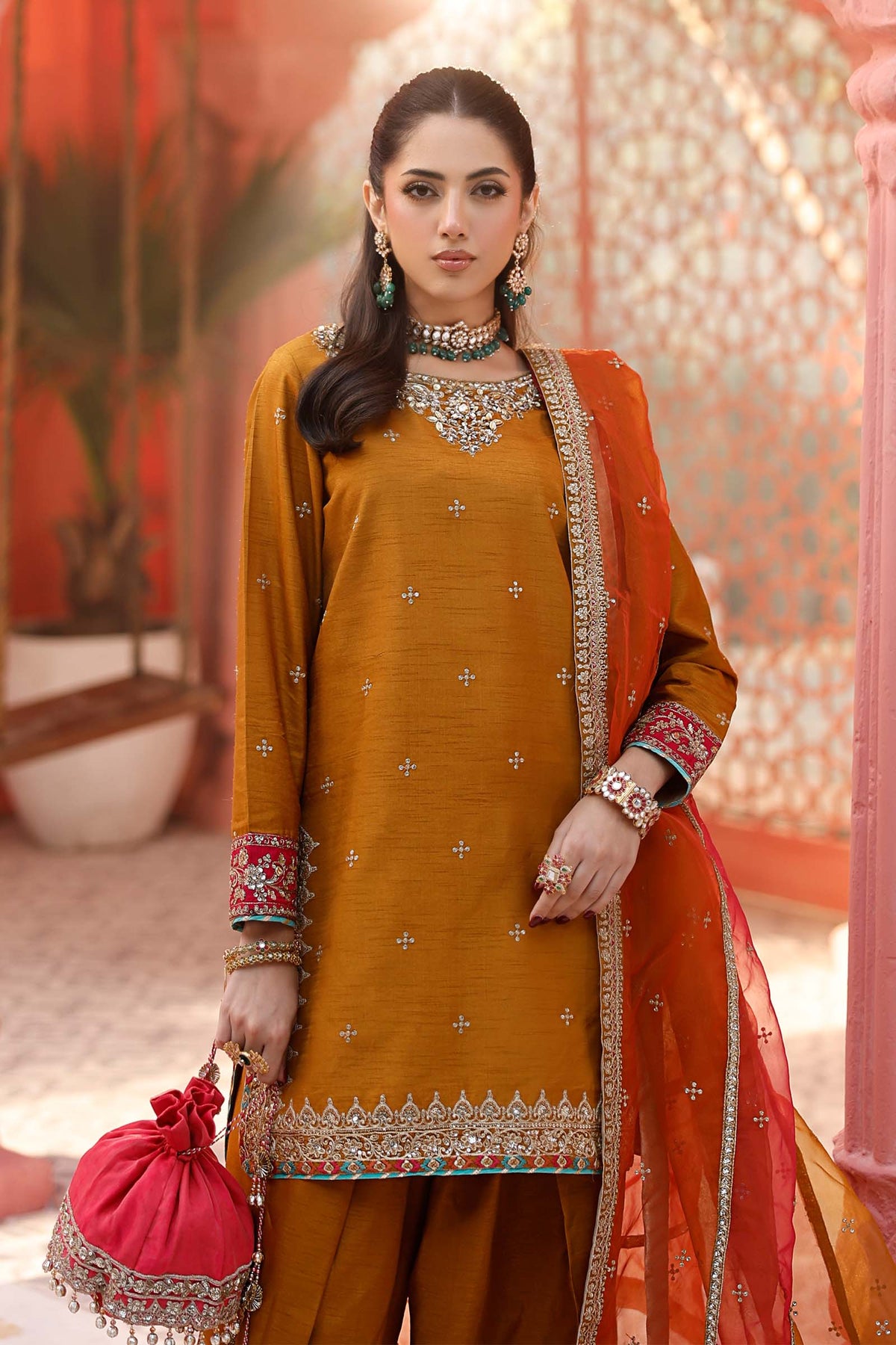 Maria B | Formal Wears | SF-EF25-61 -  Maria B Ladies Clothes - Original Designer Dress - House of Maryam