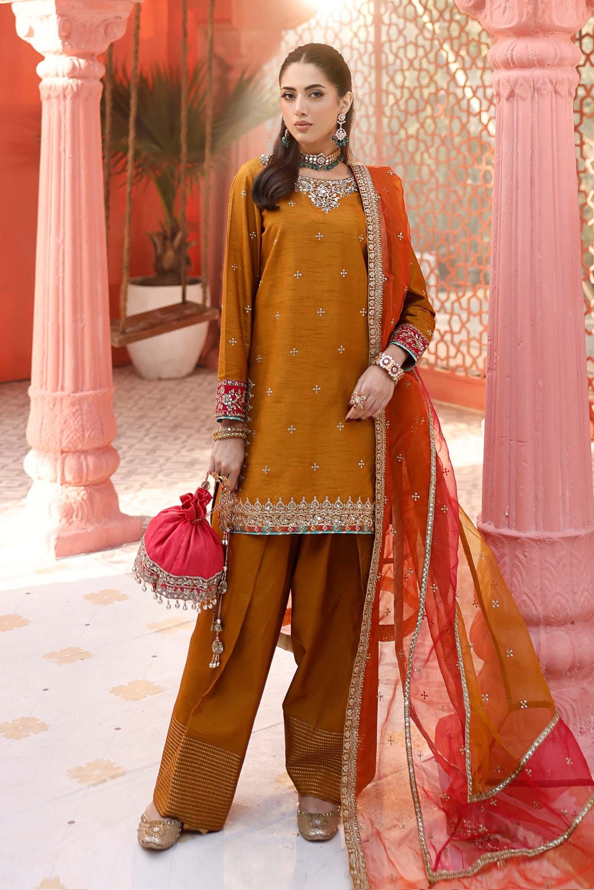 Maria B | Formal Wears | SF-EF25-61 -  Maria B Ladies Clothes - Original Designer Dress - House of Maryam