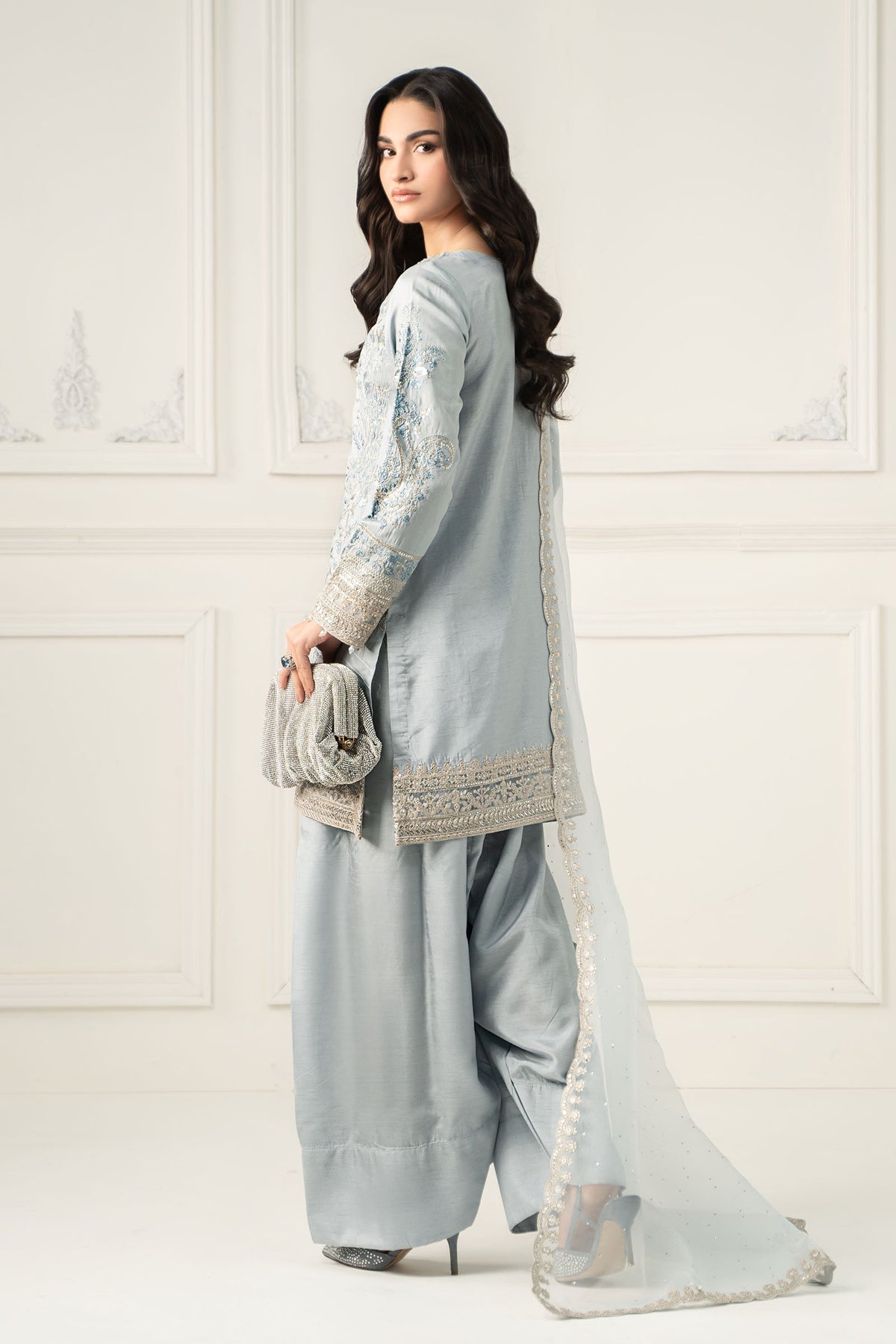 Maria B | Formal Wears | SF-EF25-62 -  Maria B Ladies Clothes - Original Designer Dress - House of Maryam