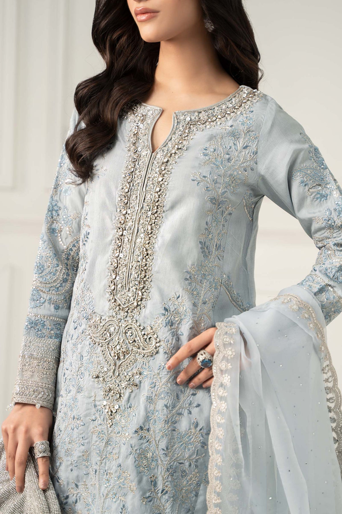 Maria B | Formal Wears | SF-EF25-62 -  Maria B Ladies Clothes - Original Designer Dress - House of Maryam