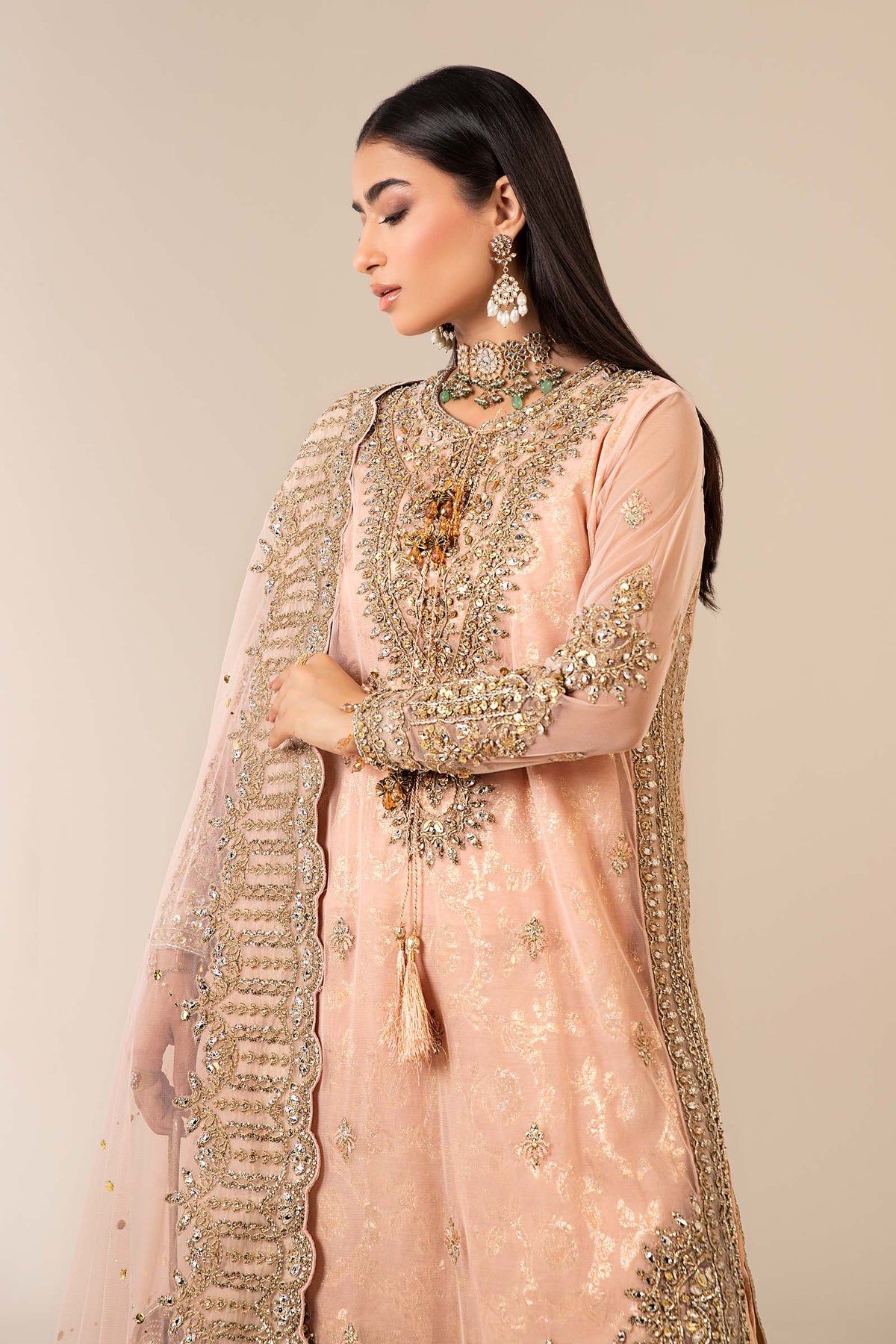 Maria B | Formal Wears | SF-EF25-66 -  Maria B Ladies Clothes - Original Designer Dress - House of Maryam