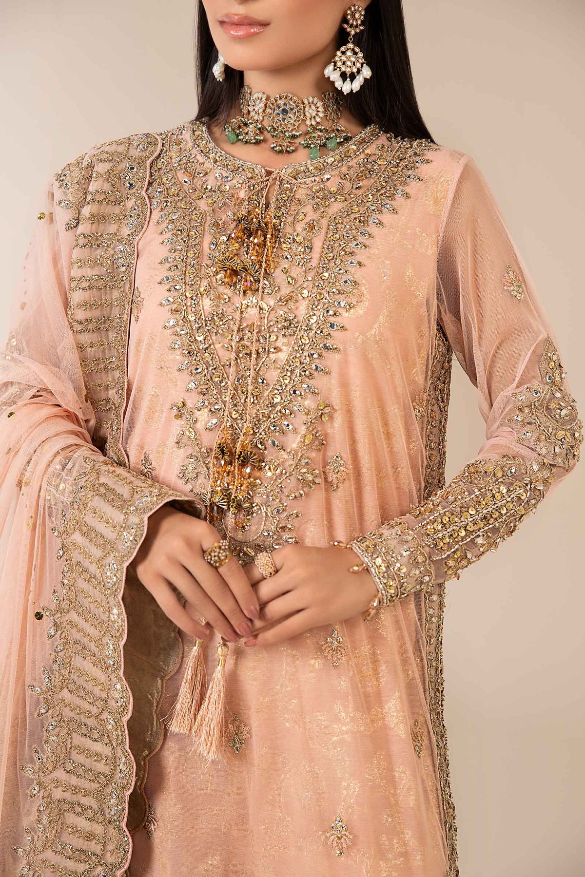 Maria B | Formal Wears | SF-EF25-66 -  Maria B Ladies Clothes - Original Designer Dress - House of Maryam