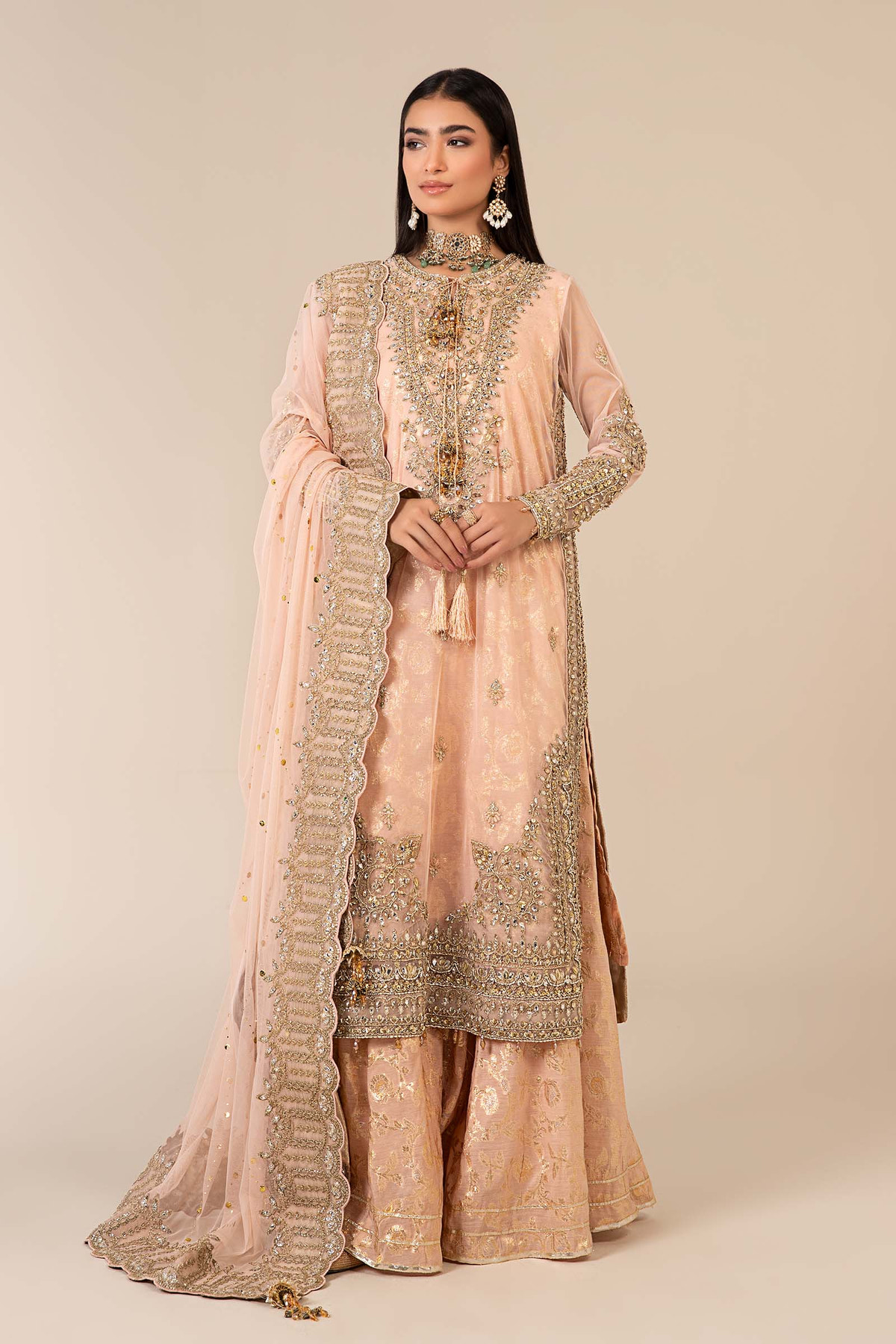 Maria B | Formal Wears | SF-EF25-66 -  Maria B Ladies Clothes - Original Designer Dress - House of Maryam