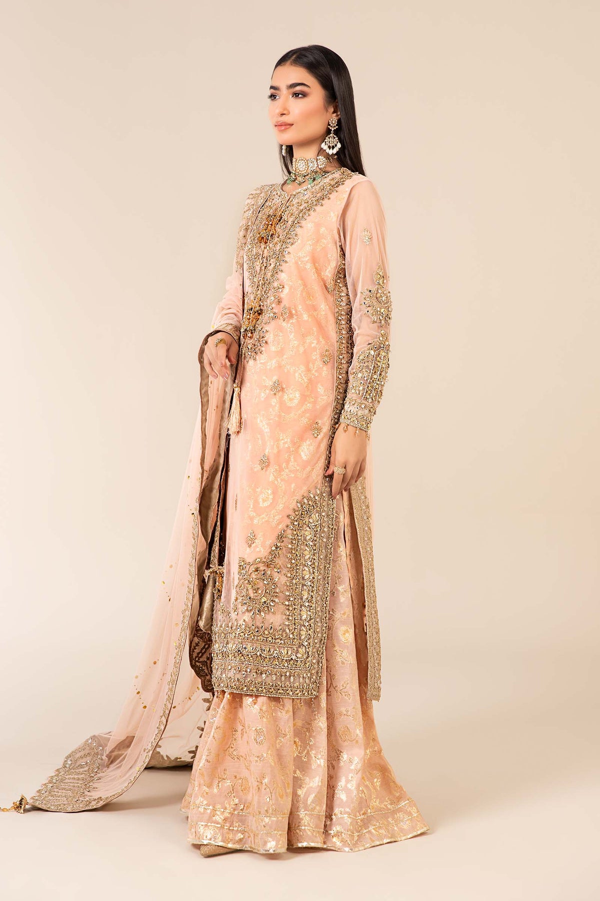 Maria B | Formal Wears | SF-EF25-66 -  Maria B Ladies Clothes - Original Designer Dress - House of Maryam