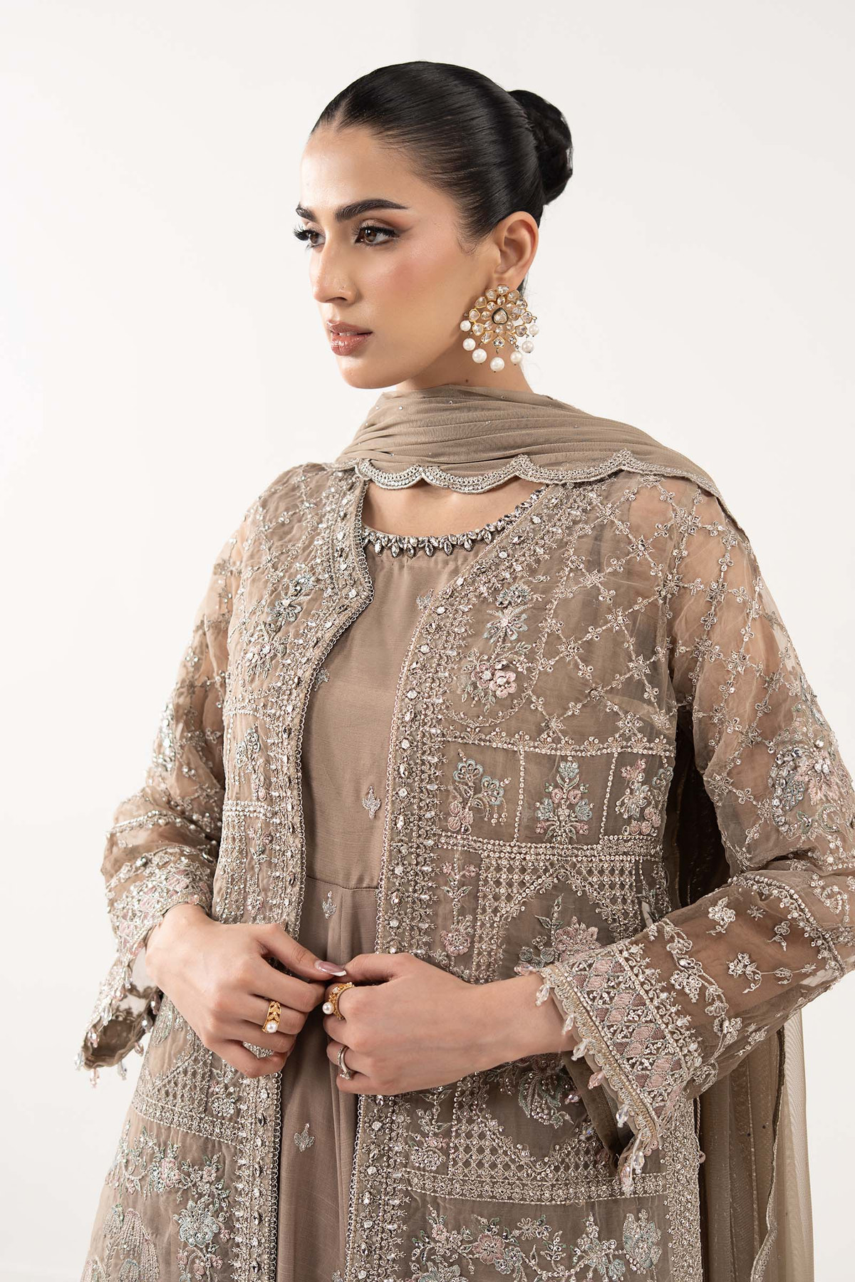 Maria B | Luxury Formals | SF-EF26-05-Coffee, image 5