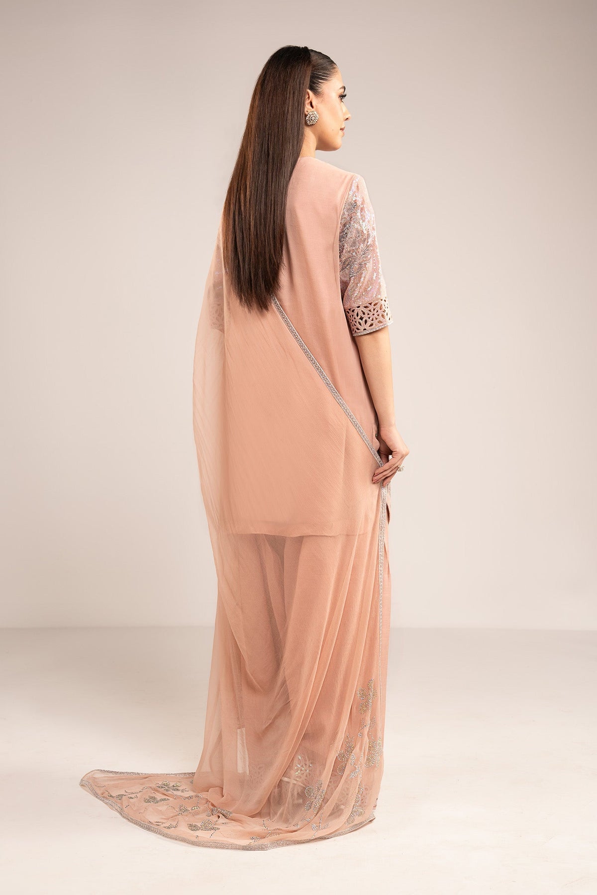 Maria B | Modern Archives | 3 Piece Embroidered Chiffon Suit, image 2