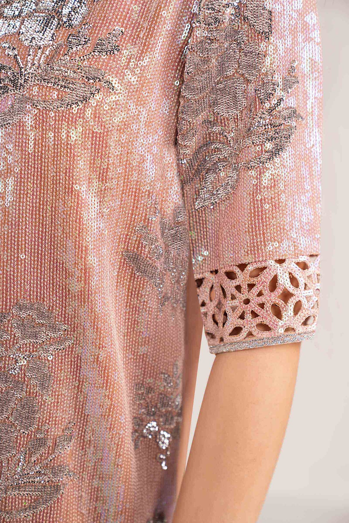 Maria B | Modern Archives | 3 Piece Embroidered Chiffon Suit, image 6