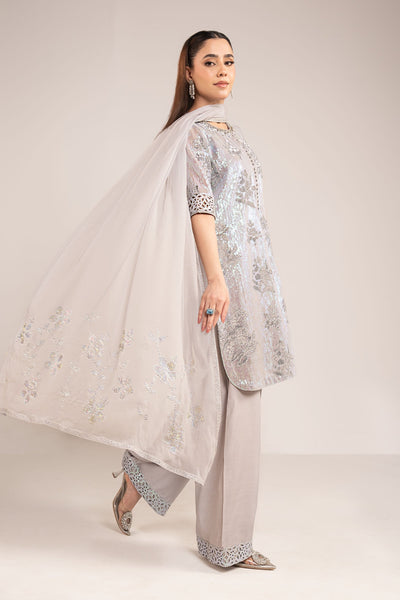 Maria B | Modern Archives | 3 Piece Embroidered Chiffon Suit