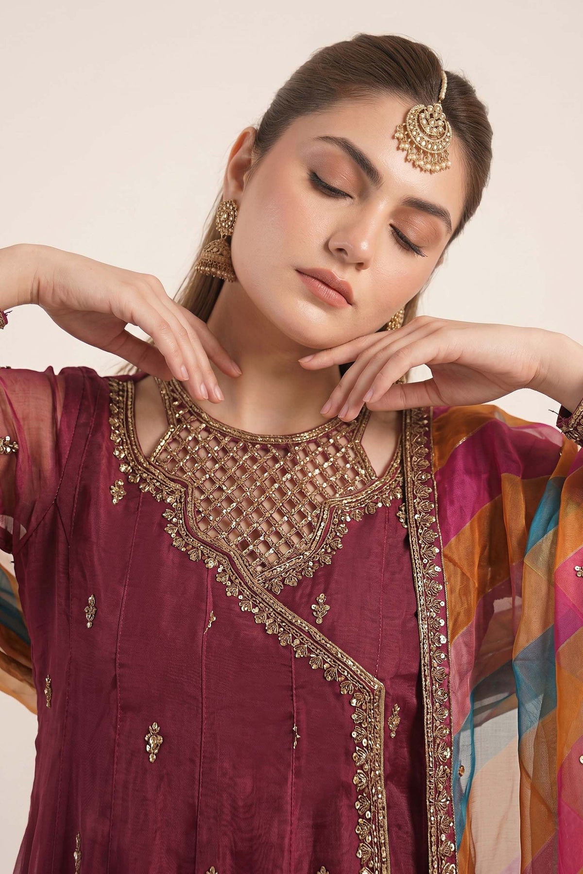 Maria B | Luxury Formals | SF-EF26-08-Maroon, image 5