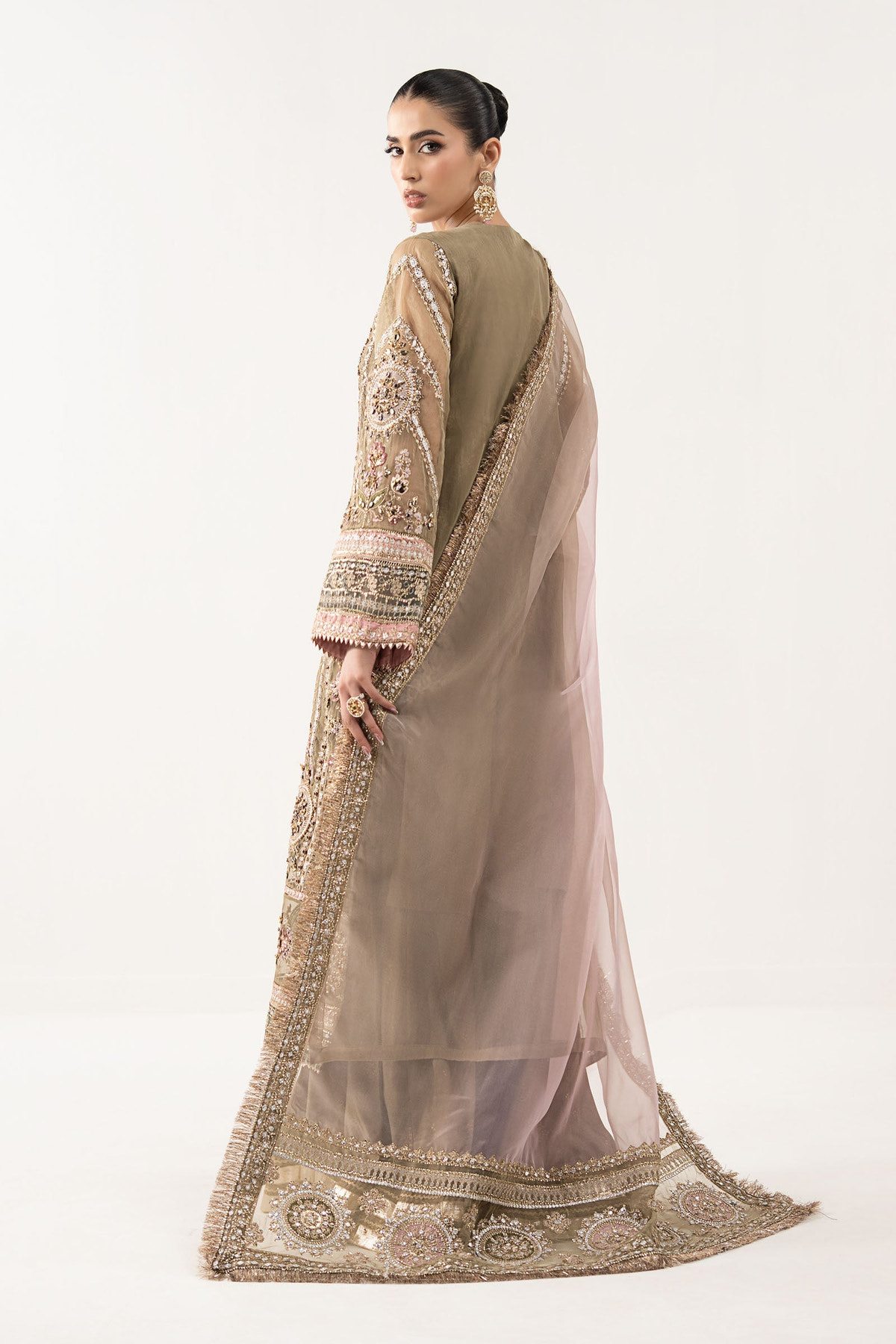 Maria B | Luxury Formals | SF-EF26-10-Coffee, image 2