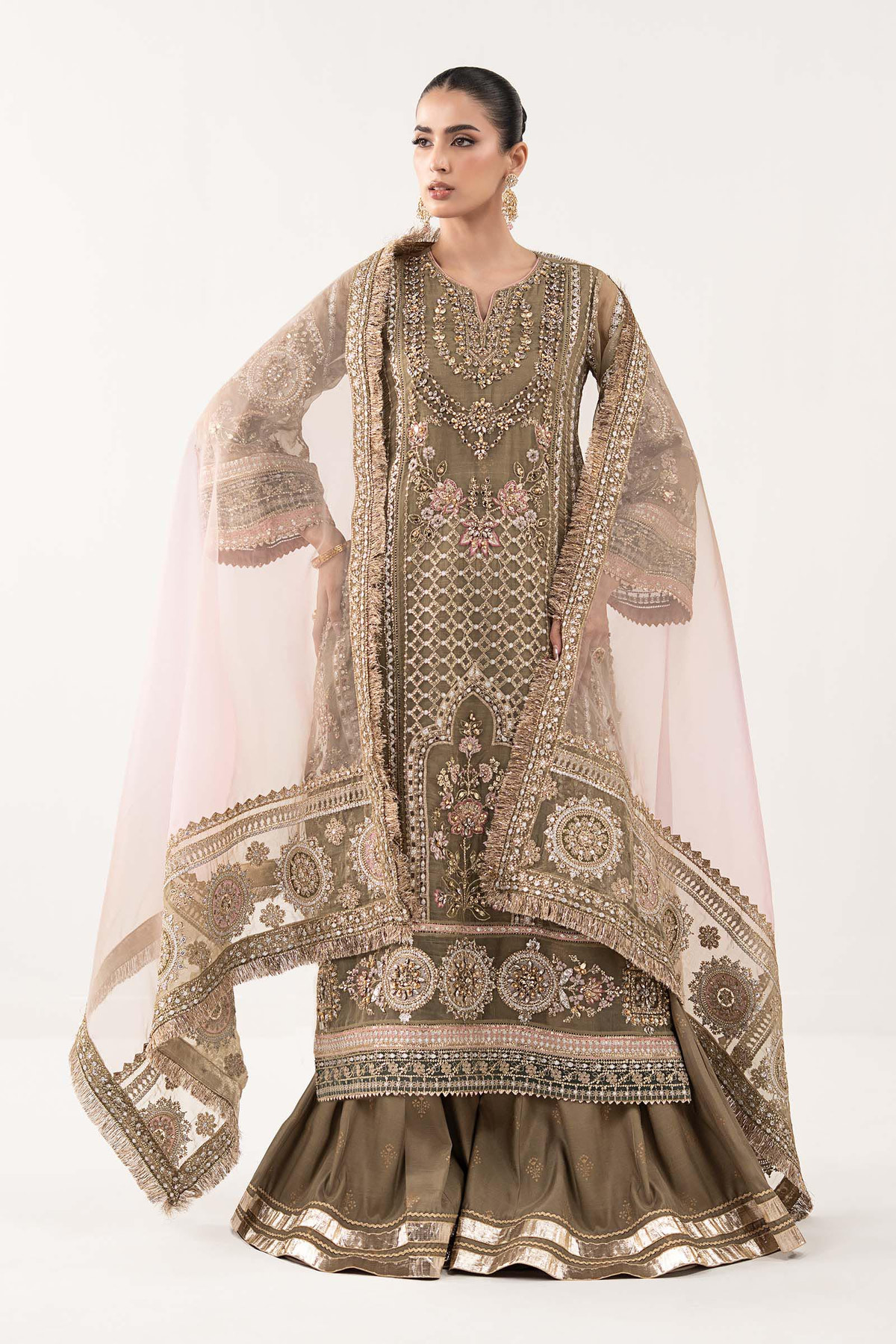 Maria B | Luxury Formals | SF-EF26-10-Coffee, image 5
