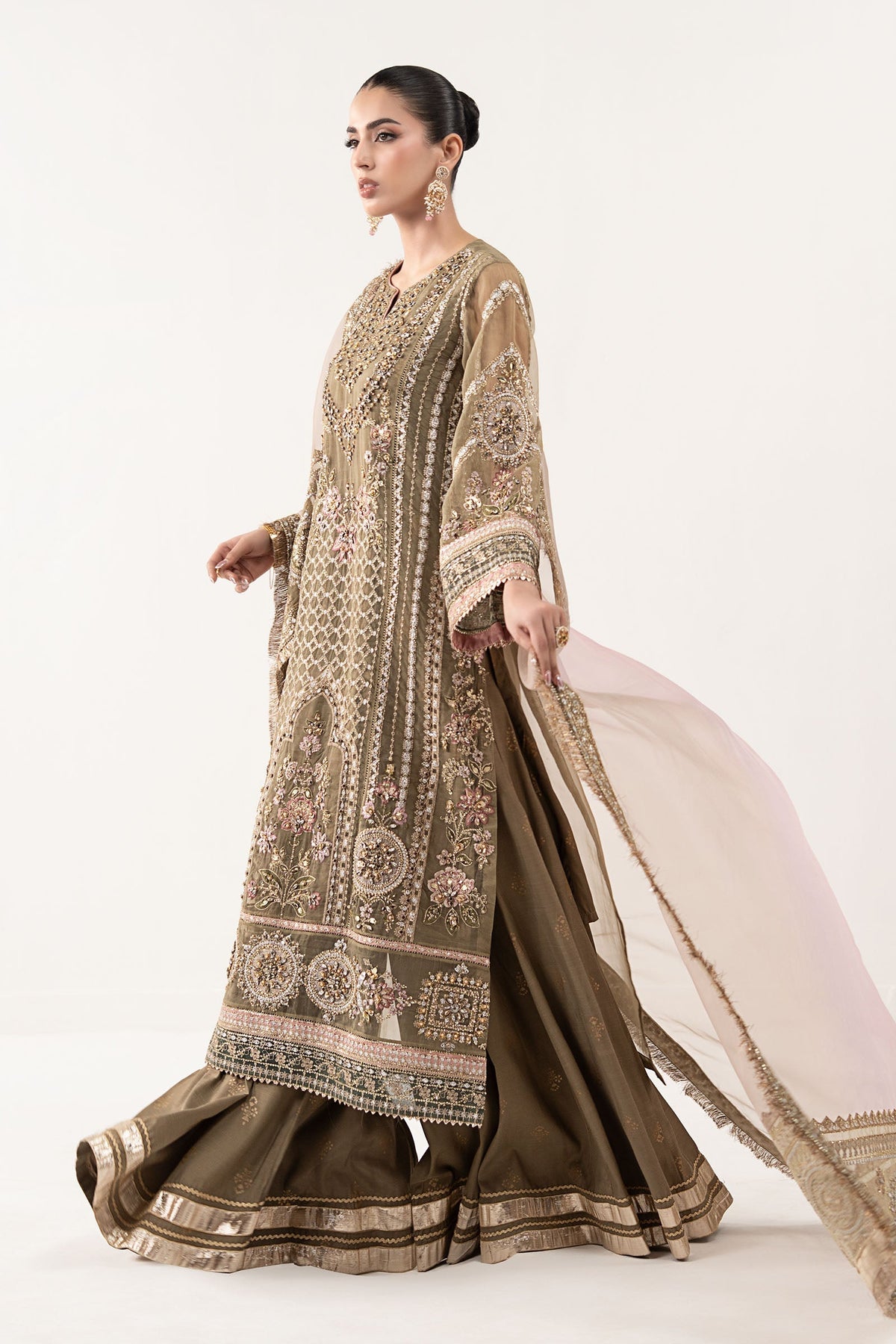 Maria B | Luxury Formals | SF-EF26-10-Coffee, image 7