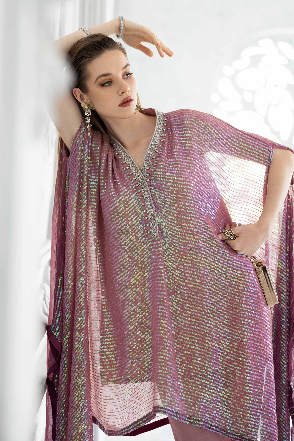 Maria B | Luxury Formals | SF-EF26-11-Beige and Green-4