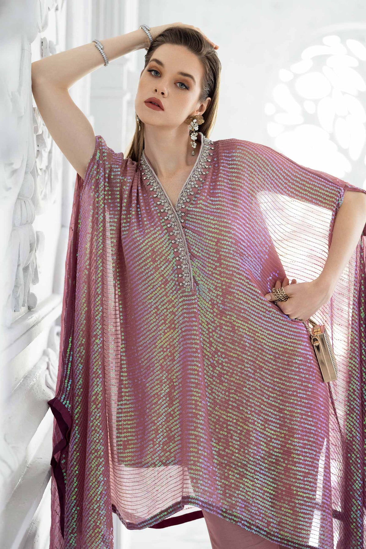 Maria B | Luxury Formals | SF-EF26-11-Beige and Green-6