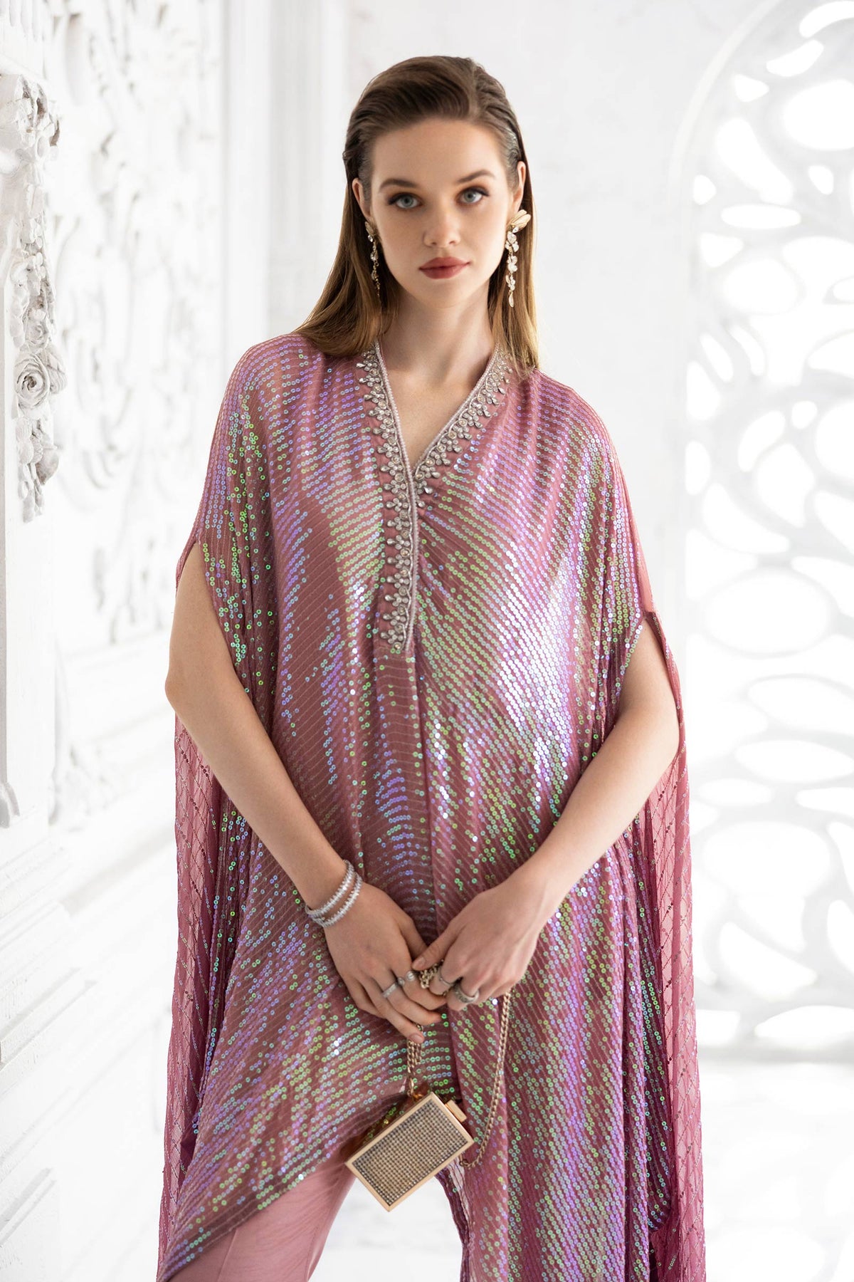 Maria B | Luxury Formals | SF-EF26-11-Beige and Green-8