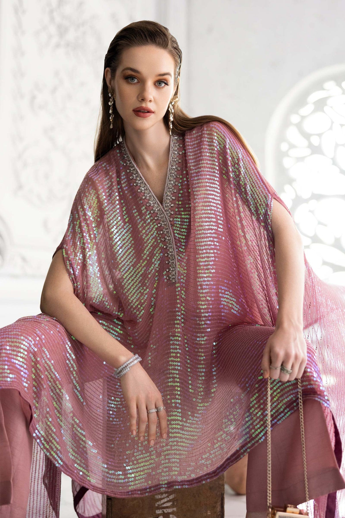 Maria B | Luxury Formals | SF-EF26-11-Beige and Green-9