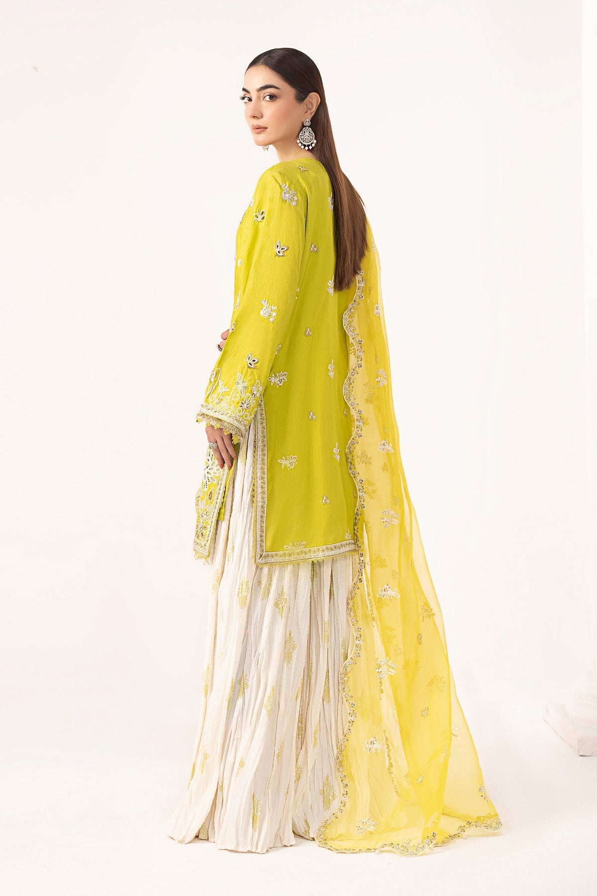 Maria B | Luxury Formals | SF-EF26-19-Acid Green-2