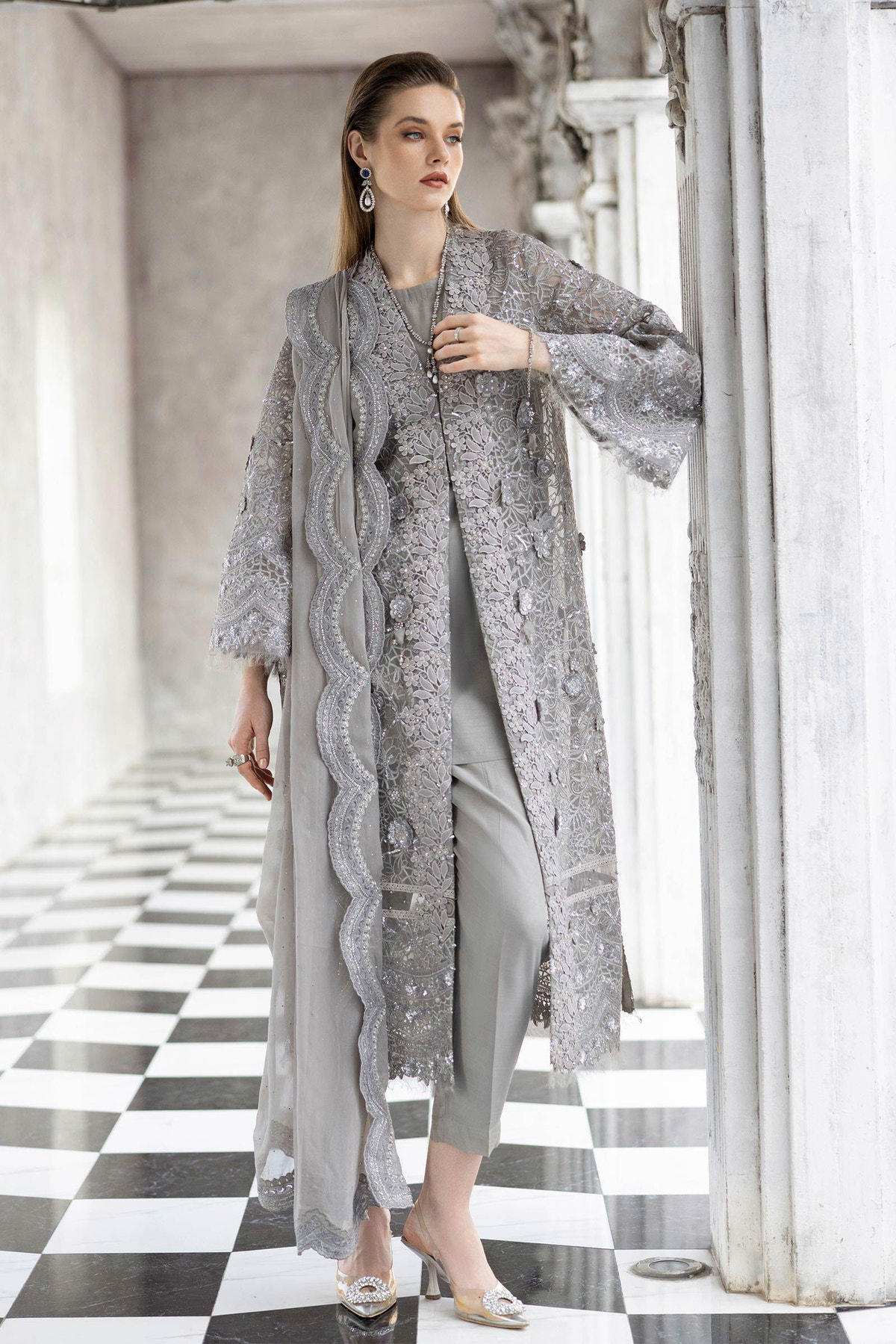 Maria B | Luxury Formals | SF-EF26-25-Grey, image 2
