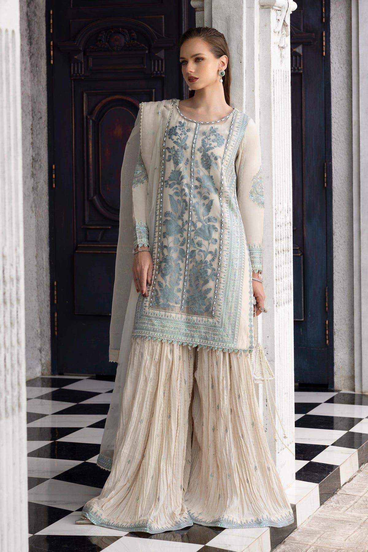 Maria B | Luxury Formals | SF-EF26-39-Off White