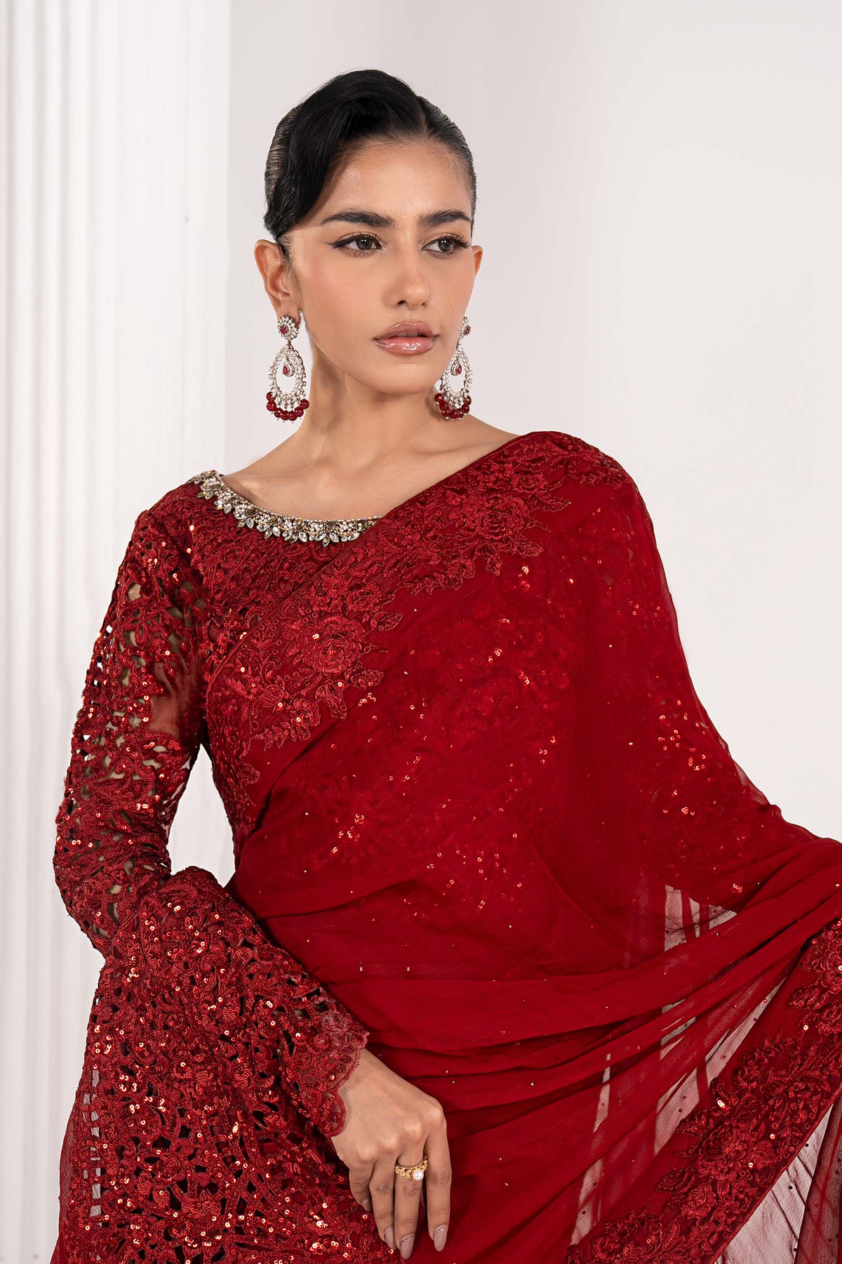 Maria B | Luxury Formals | SF-EF26-70-Red, image 3