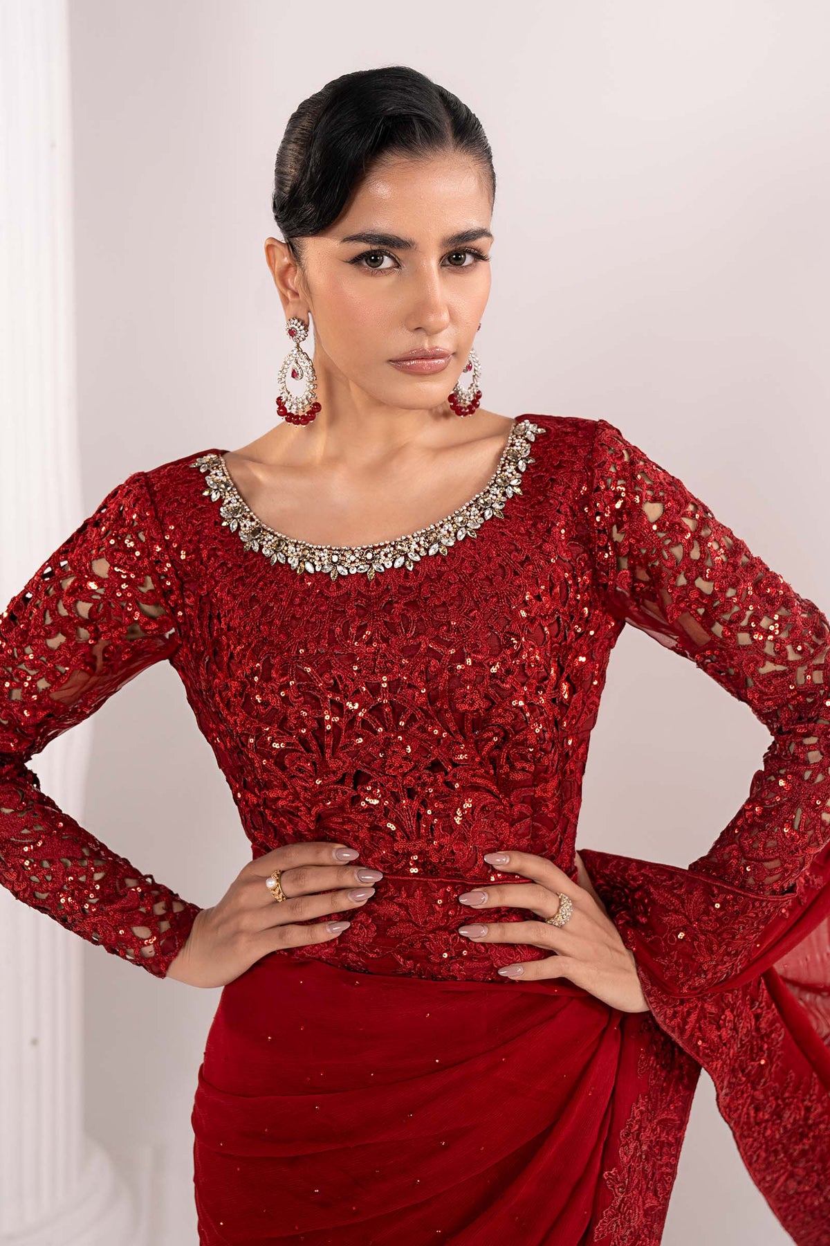 Maria B | Luxury Formals | SF-EF26-70-Red-4