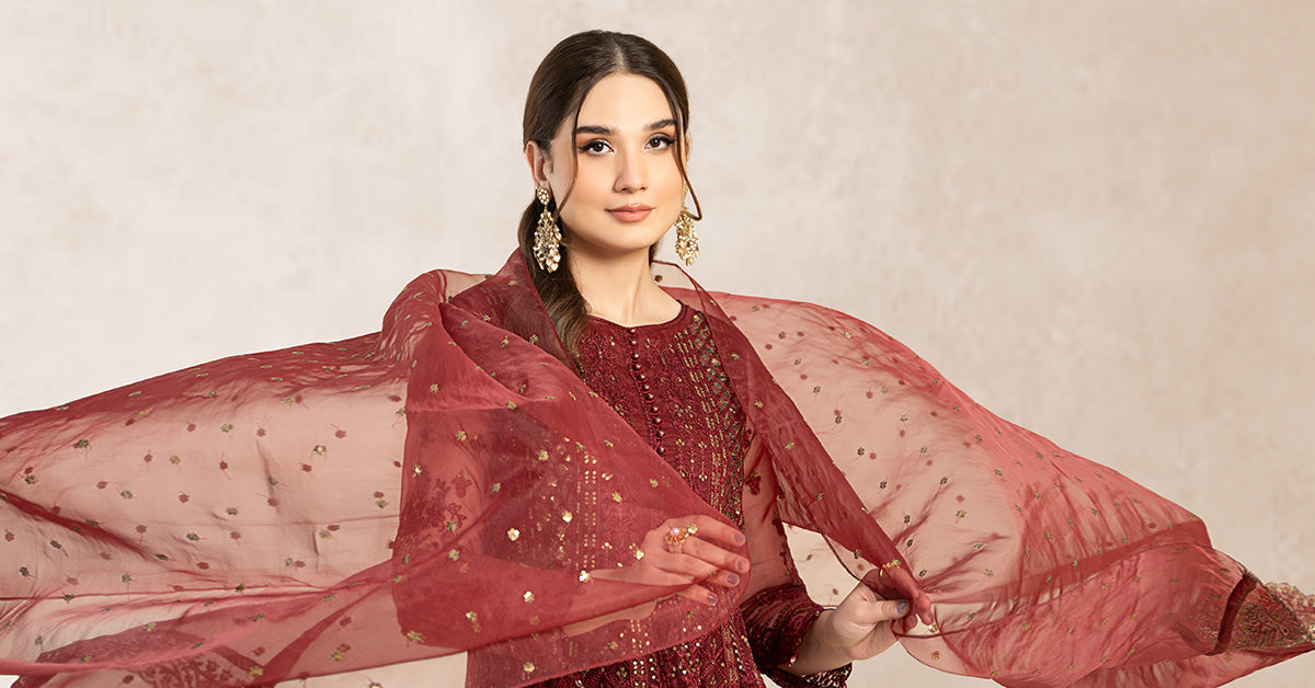 Maira B | Ready to Wear | SF-EF22-01R1 -  Maria B Luxury Formals -  House of Maryam