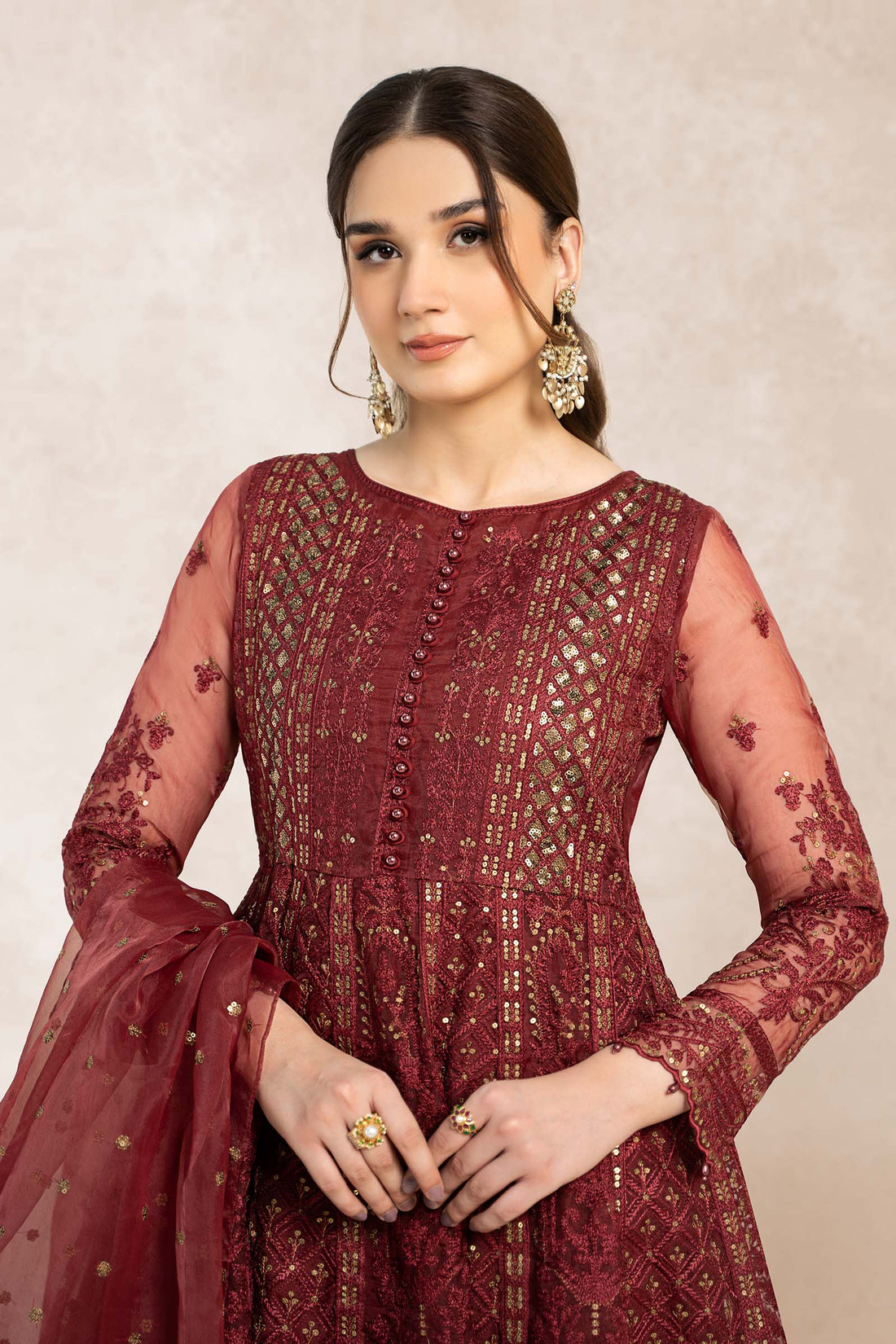 Maira B | Ready to Wear | SF-EF22-01R1 -  Maria B Luxury Formals -  House of Maryam