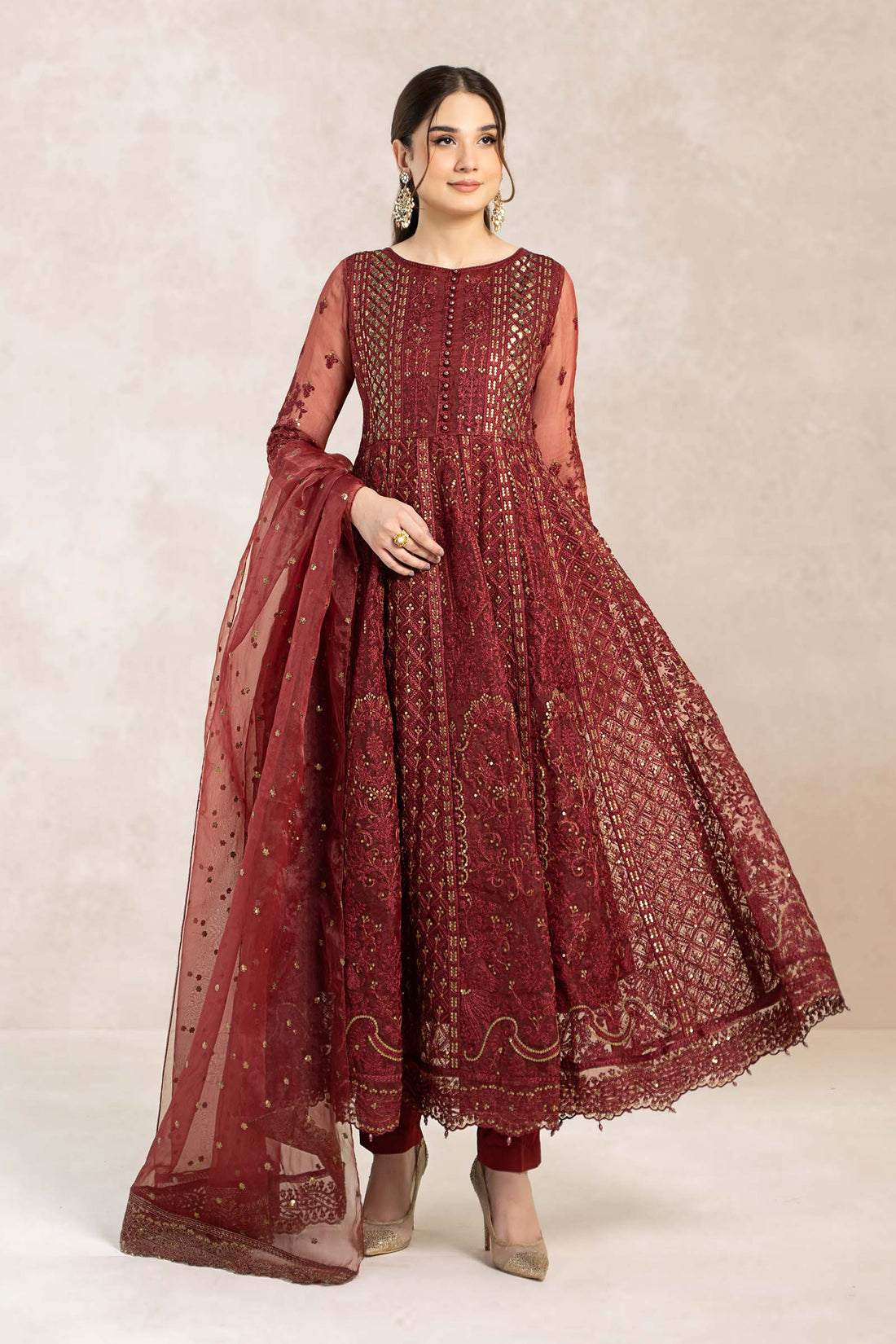 Maira B | Ready to Wear | SF-EF22-01R1 -  Maria B Luxury Formals -  House of Maryam