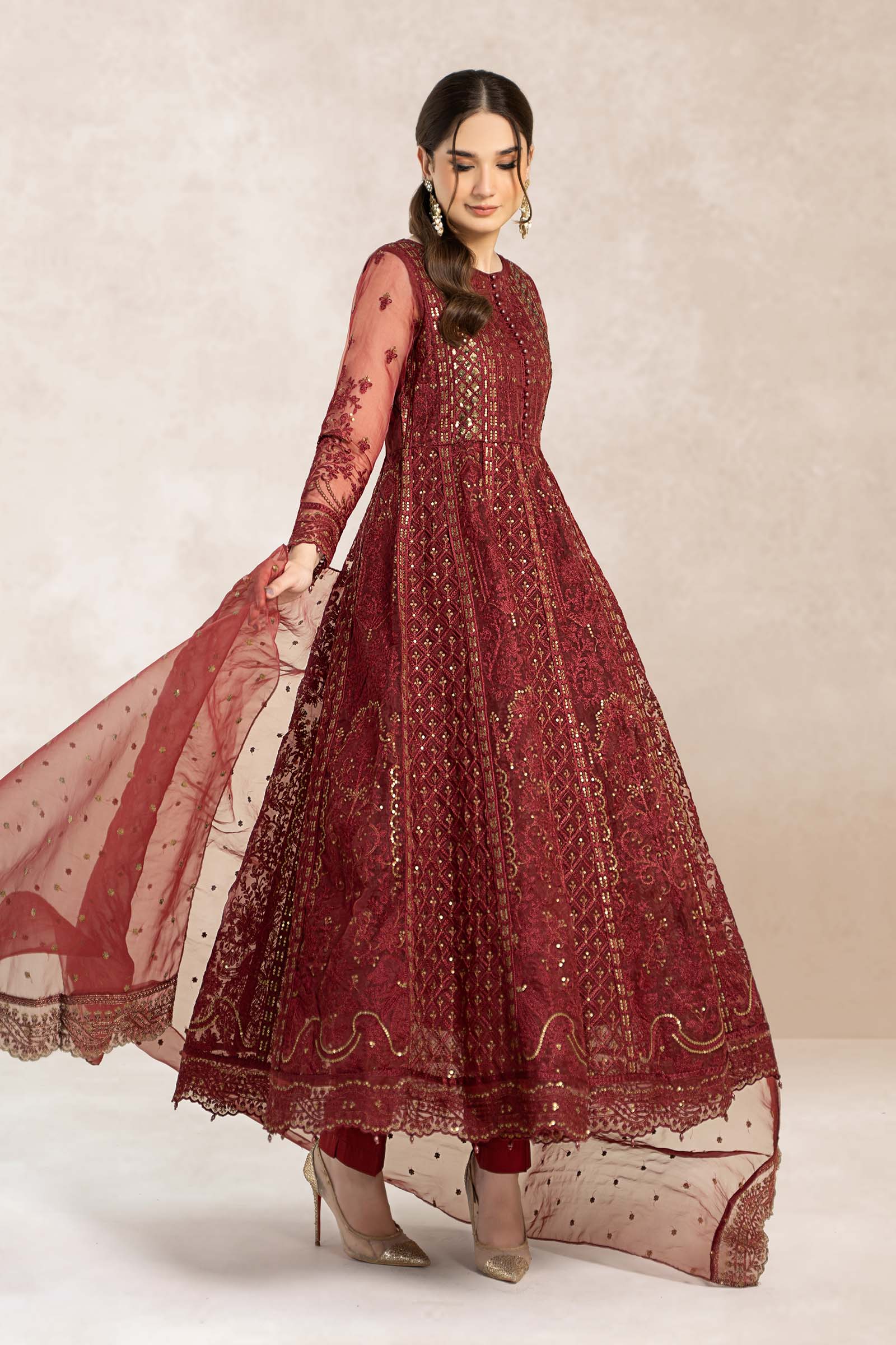 Maira B | Ready to Wear | SF-EF22-01R1 -  Maria B Luxury Formals -  House of Maryam