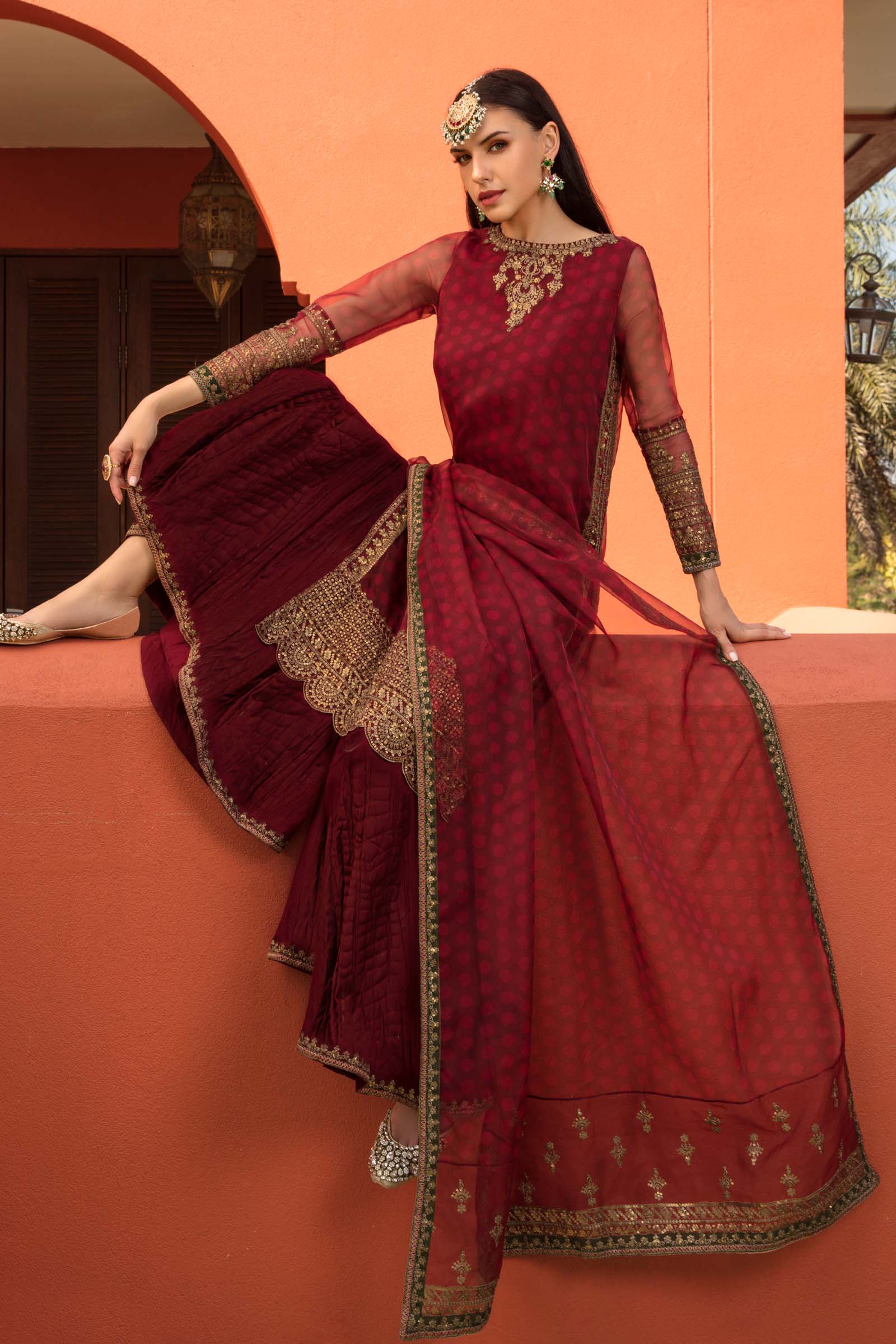 Maria B | Formal Wears | SF-EF23-08R1 -  Maria B Ladies Clothes - Original Designer Dress - House of Maryam