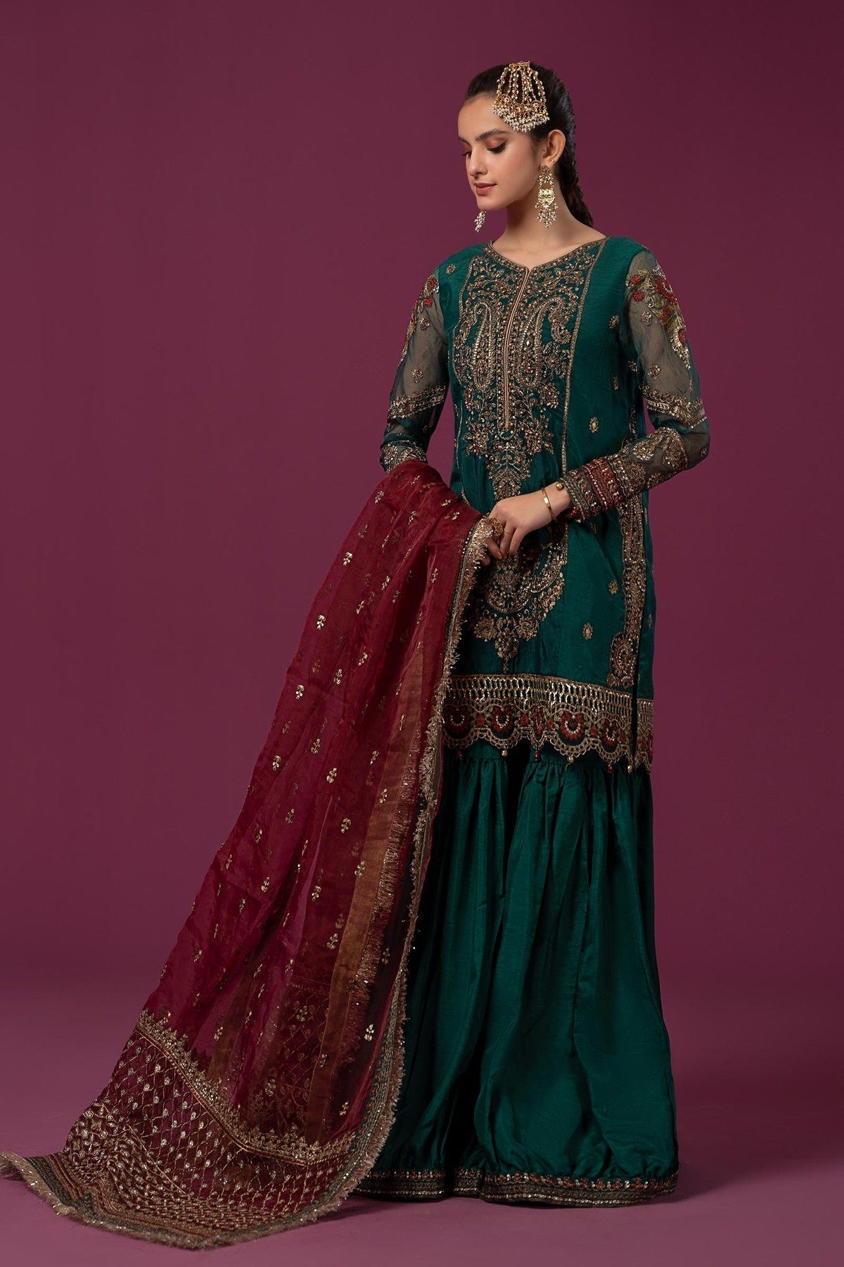 Maria B | Formal Wears | SF-EF24-15 -  Maria B Formal - Original Designer Dress - House of Maryam