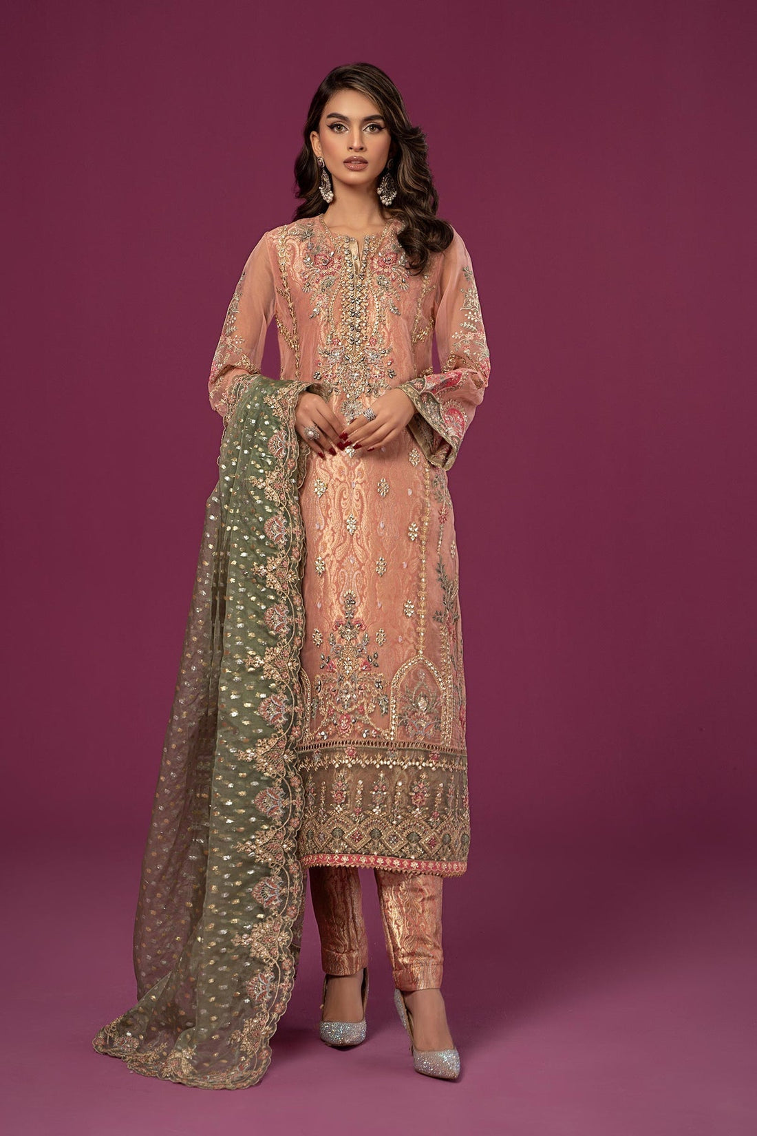 Maria B | Formal Wears | SF-EF24-37 by Designer Maria B - House of Maryam - Pakistani Designer Ethnic Wear in {{ shop.shopifyCountryName }}