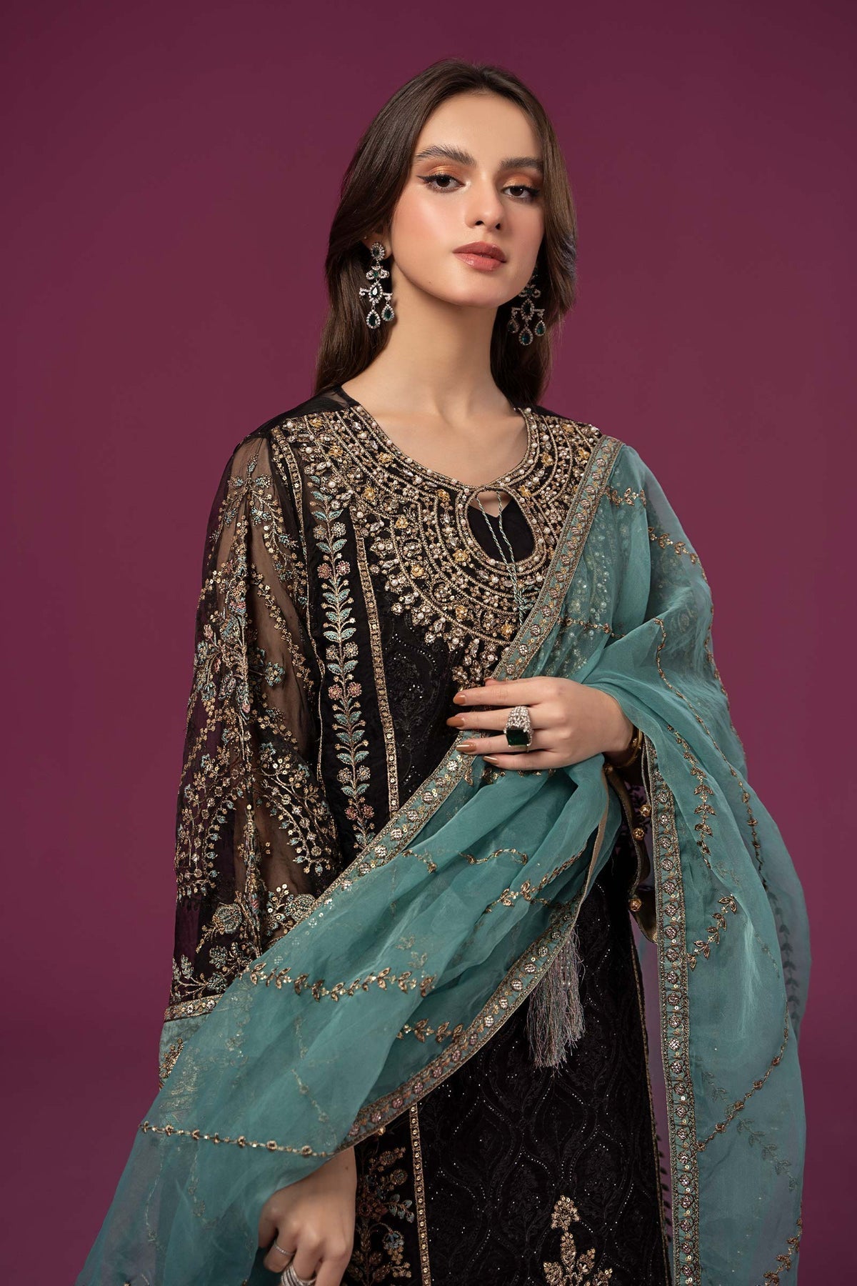 Maria B | Formal Wears | SF-EF24-46 -  Maria B Formal - Original Designer Dress - House of Maryam