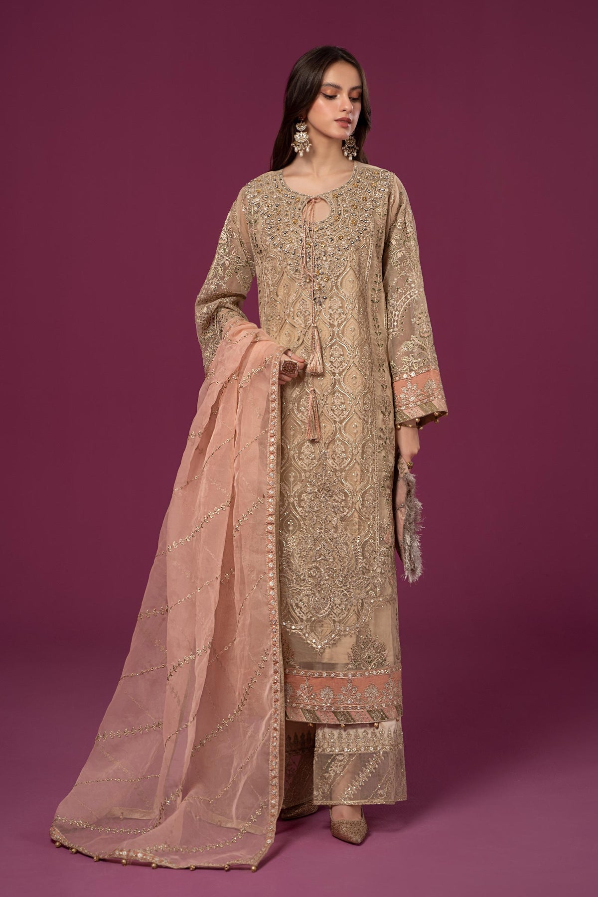 Maria B | Formal Wears | SF-EF24-46 -  Maria B Formal - Original Designer Dress - House of Maryam