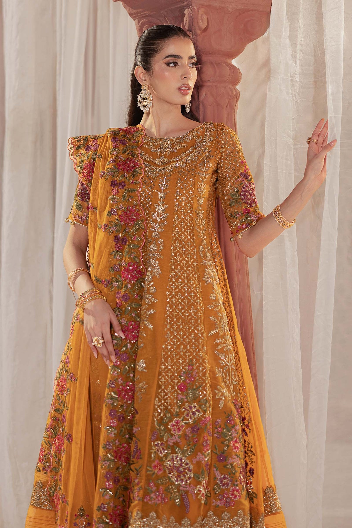 Maria B | Formal Wears | SF-EF25-42 -  Maria B Ladies Clothes - Original Designer Dress - House of Maryam