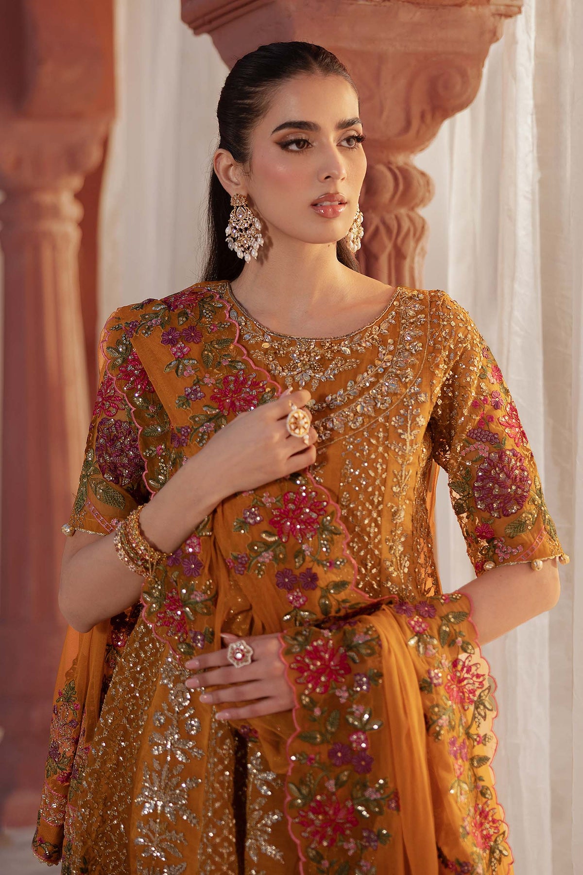Maria B | Formal Wears | SF-EF25-42 -  Maria B Ladies Clothes - Original Designer Dress - House of Maryam