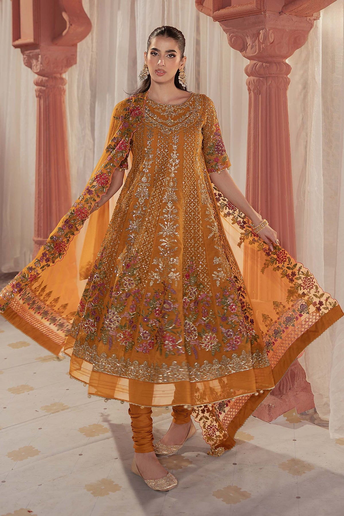 Maria B | Formal Wears | SF-EF25-42 -  Maria B Ladies Clothes - Original Designer Dress - House of Maryam