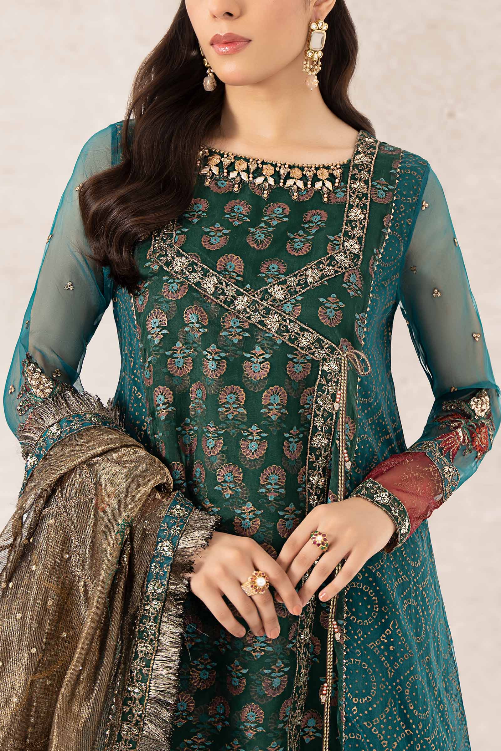 Maira B | Ready to Wear | SF-PF24-06 -  Maria B Luxury Formals -  House of Maryam