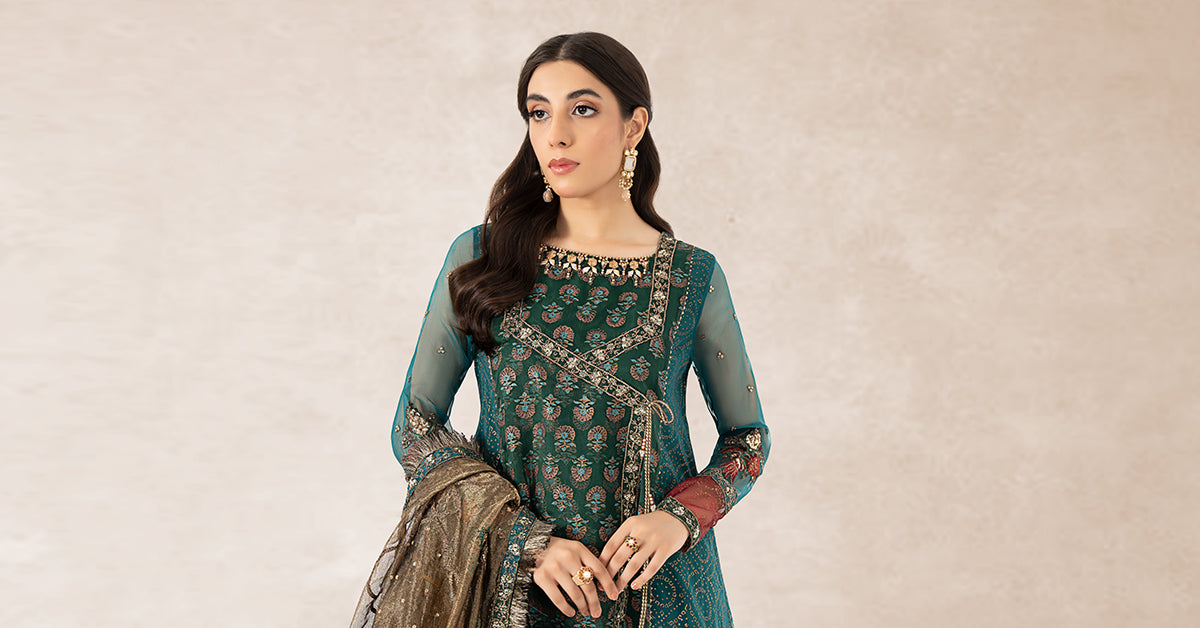 Maira B | Ready to Wear | SF-PF24-06 -  Maria B Luxury Formals -  House of Maryam