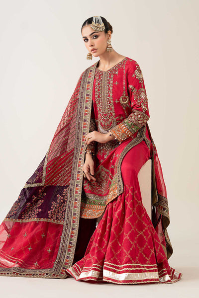 Maria B | Pre Fall 25 | Bamber Raw Silk Suit 14 -  Maria B Ladies Clothes - Original Designer Dress - House of Maryam