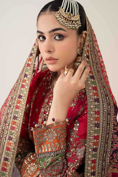 Maria B | Pre Fall 25 | Bamber Raw Silk Suit 14 -  Maria B Ladies Clothes - Original Designer Dress - House of Maryam