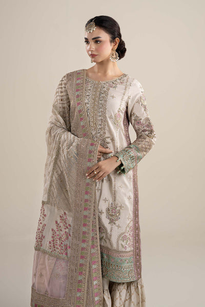 Maria B | Pre Fall Dresses | 3 Piece Embroidered Bamber Raw Silk Suit HH