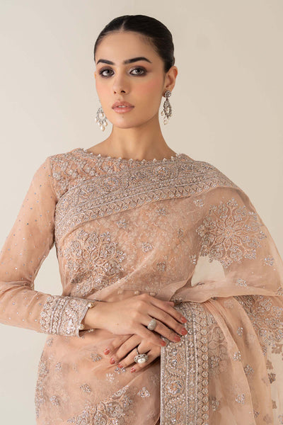 Maria B | Pre Fall 25 | Organza Saree 09 -  Maria B Ladies Clothes - Original Designer Dress - House of Maryam
