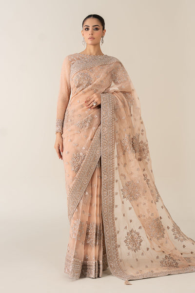 Maria B | Pre Fall 25 | Organza Saree 09 -  Maria B Ladies Clothes - Original Designer Dress - House of Maryam